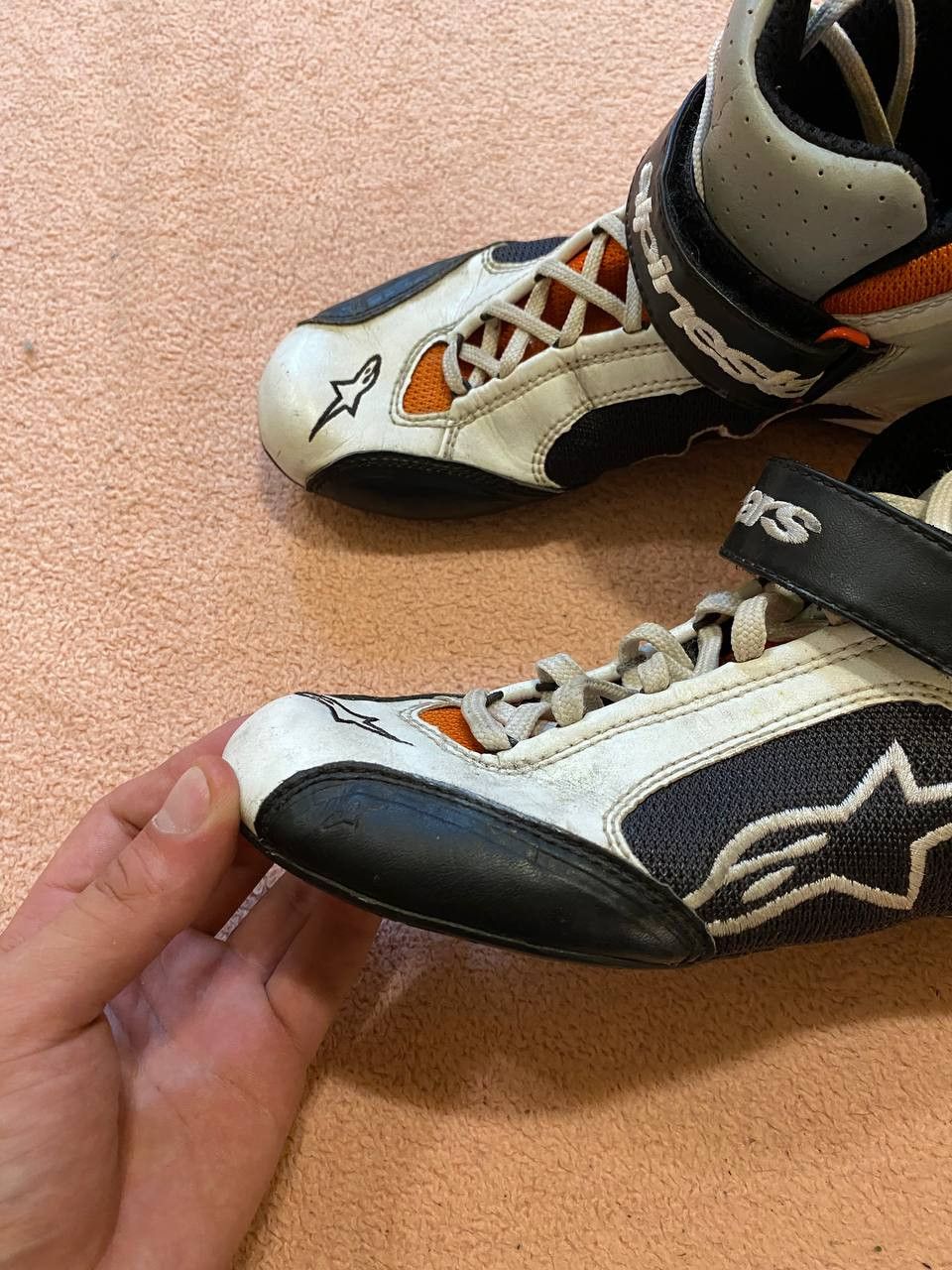 Alpinestars Y2K Hi-Top Sneakers big logo Alpinestars Vintage MOTO Size US 5 / EU 37 - 9 Thumbnail