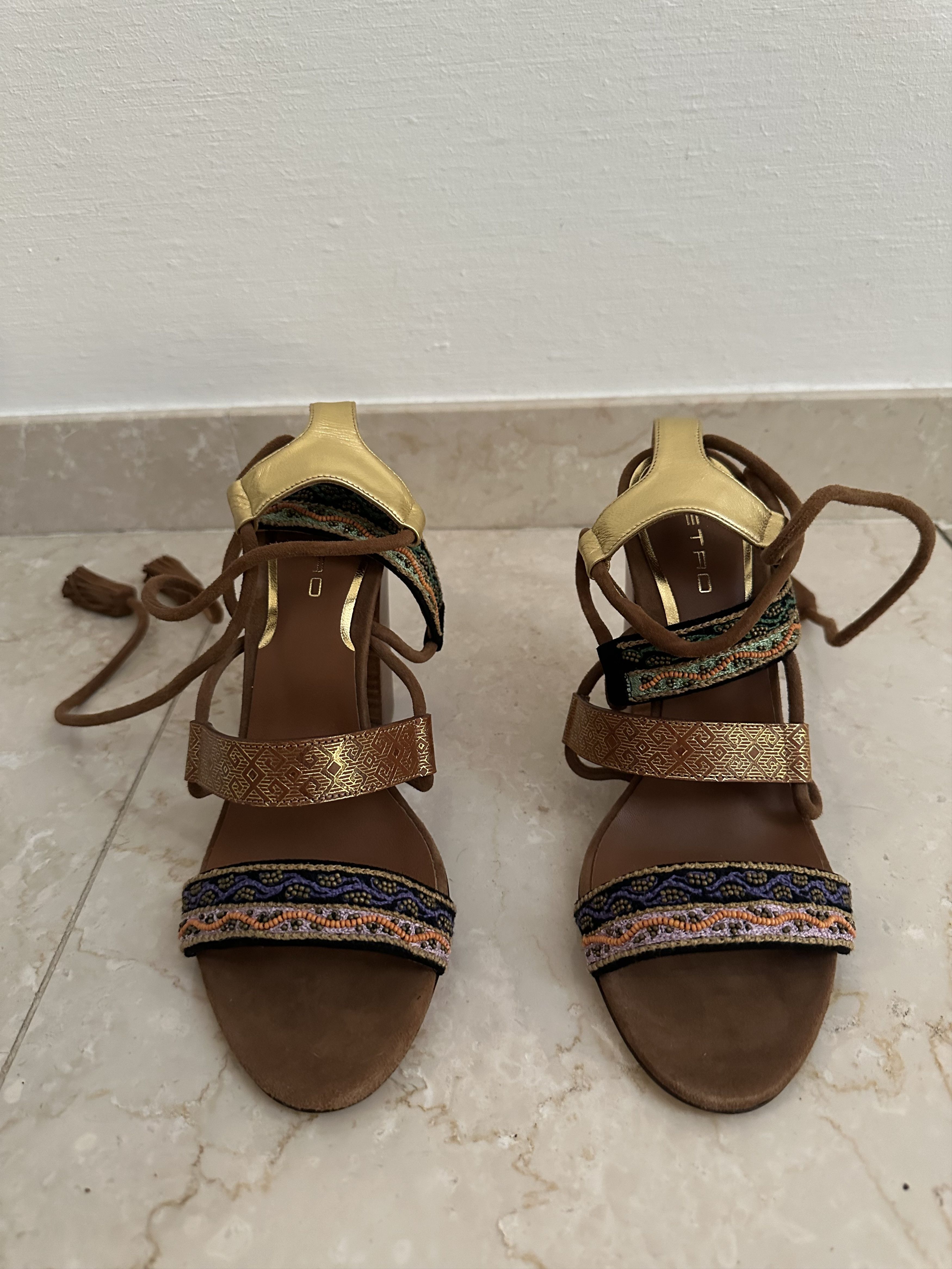 Etro Etro Sandal with different colors and embroideries Size US 8 / IT 38 - 1 Thumbnail