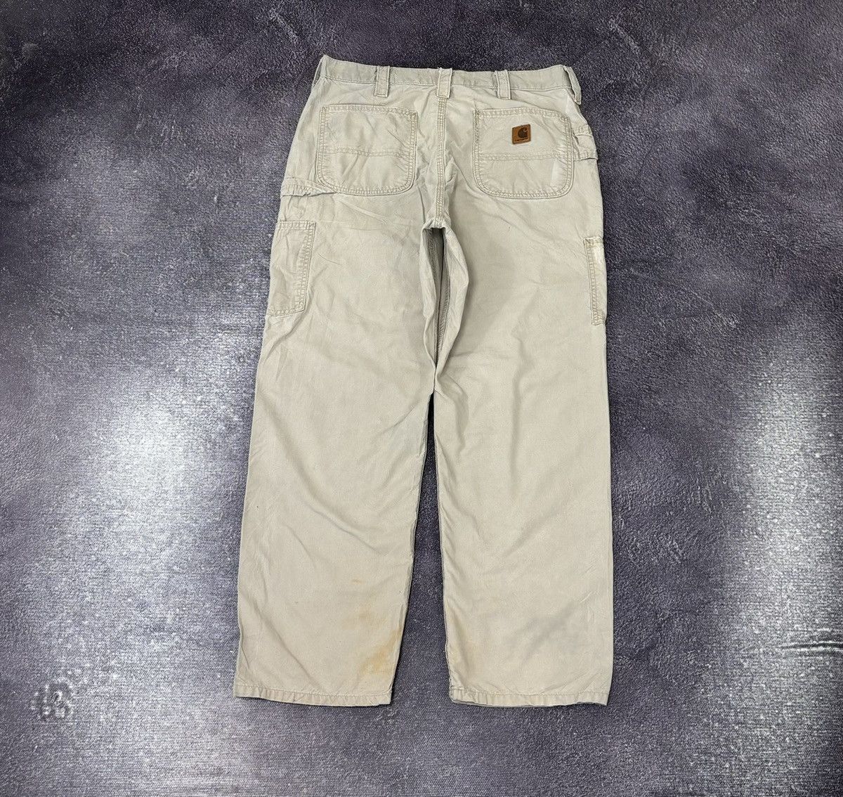 Carhartt Vintage Carhartt Beige Work Hype Carpenter Baggy Pants Size US 36 / EU 52 - 1 Thumbnail