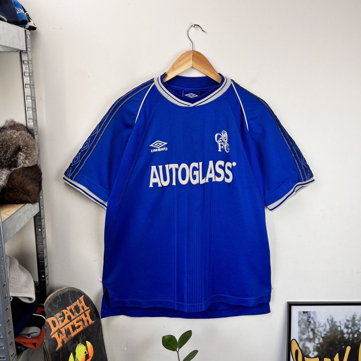 Umbro Chelsea Jersey 1999 2000 Soccer Blockcore Hype Y2k
