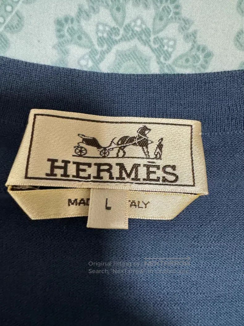 Hermes Hermes Short Sleeve, Limited Edition, Unique Collar Design Size US L / EU 52-54 / 3 - 6 Thumbnail