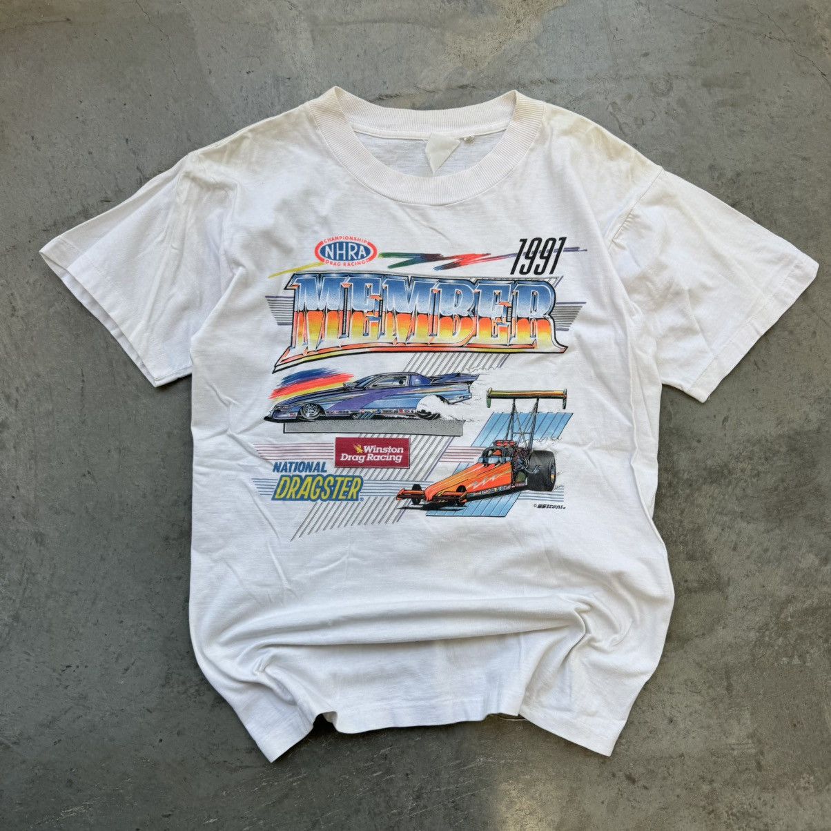 NASCAR Vintage 90s NHRA Drag Race Nascar Style Tee Size US M / EU 48-50 / 2 - 1 Thumbnail