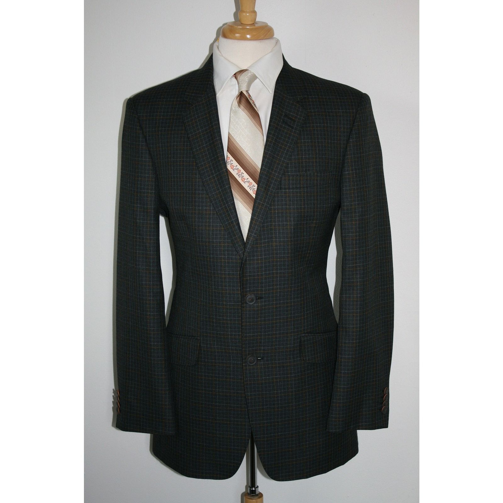 Haggar 42L Haggar Originals 1926 Checked Blazer Classic MOD Style Size 42L - 2 Thumbnail