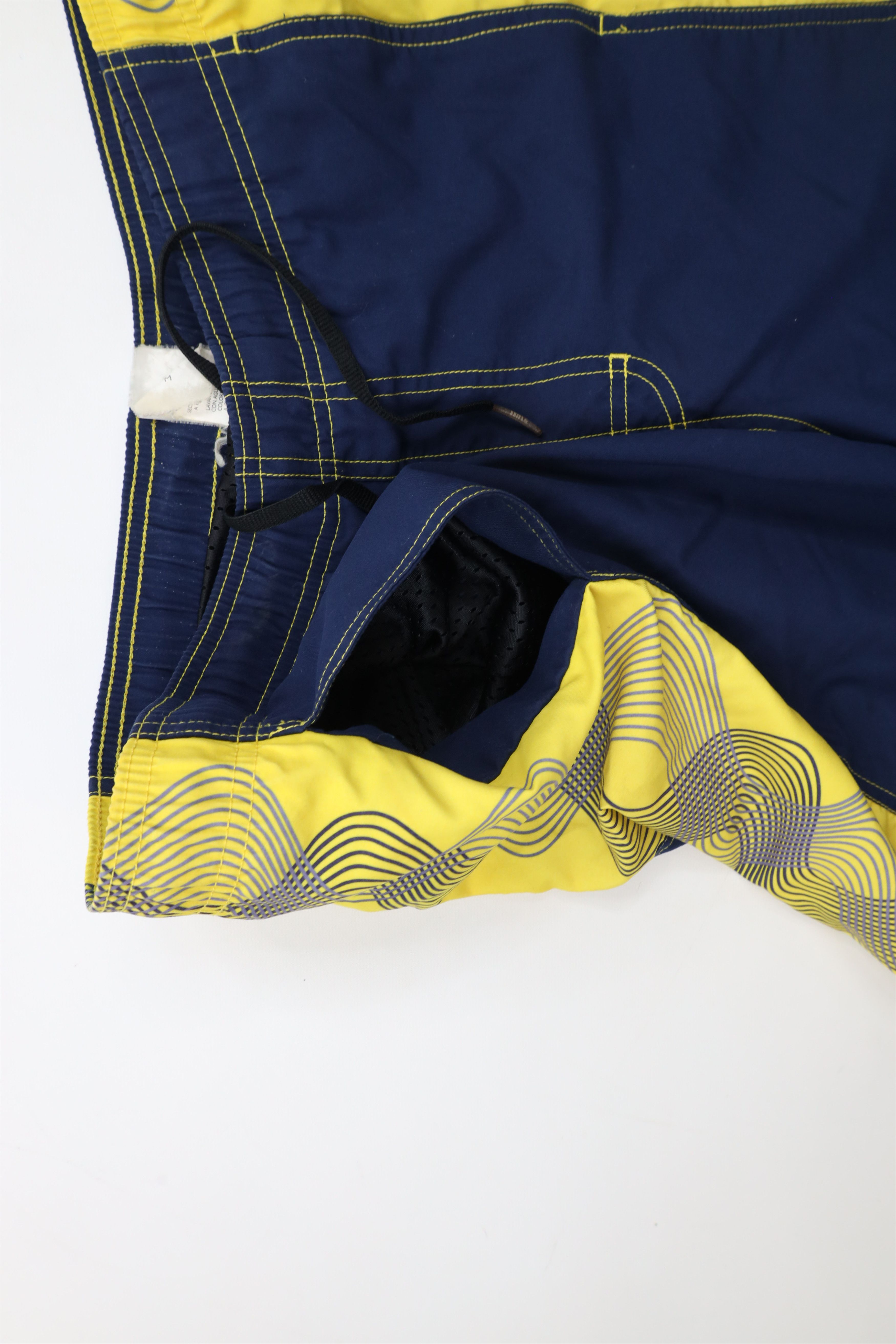 Nike × Vintage Vintage Nike Mini Swoosh Abstract Lined Shorts Swim Trunks Size US 32 / EU 48 - 6 Thumbnail