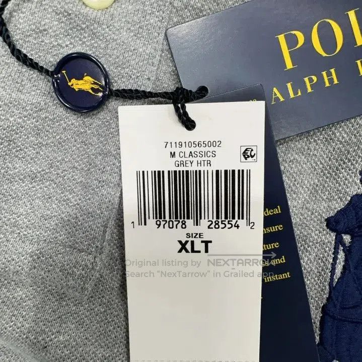 Polo Ralph Lauren Polo Ralph Lauren Grey Short Sleeve Polo with Embroidery. Size US XL / EU 56 / 4 - 5 Thumbnail
