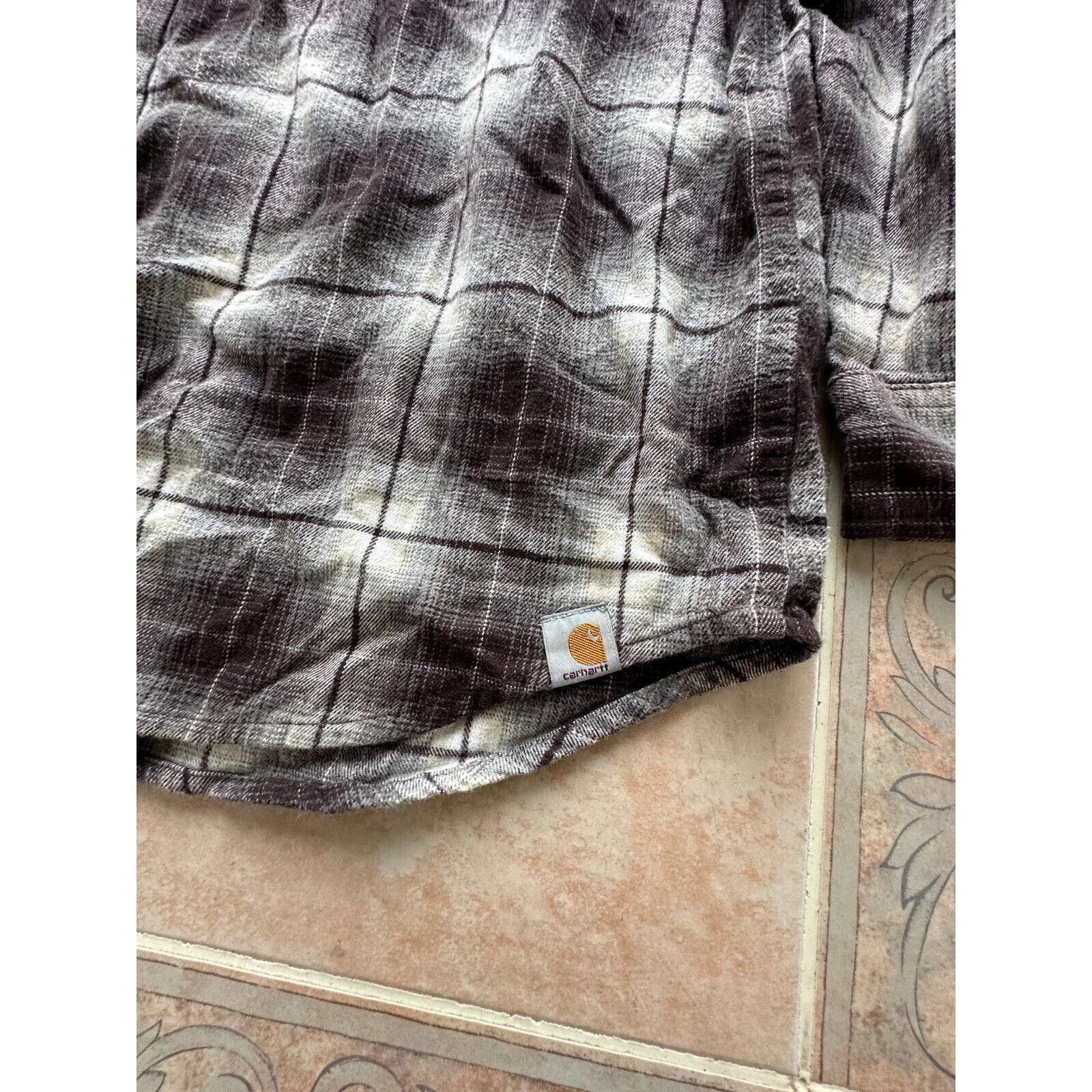 Carhartt Carhartt Relaxed Fit Plaid Flannel Shirt men size XL Cotton Size US XL / EU 56 / 4 - 4 Thumbnail