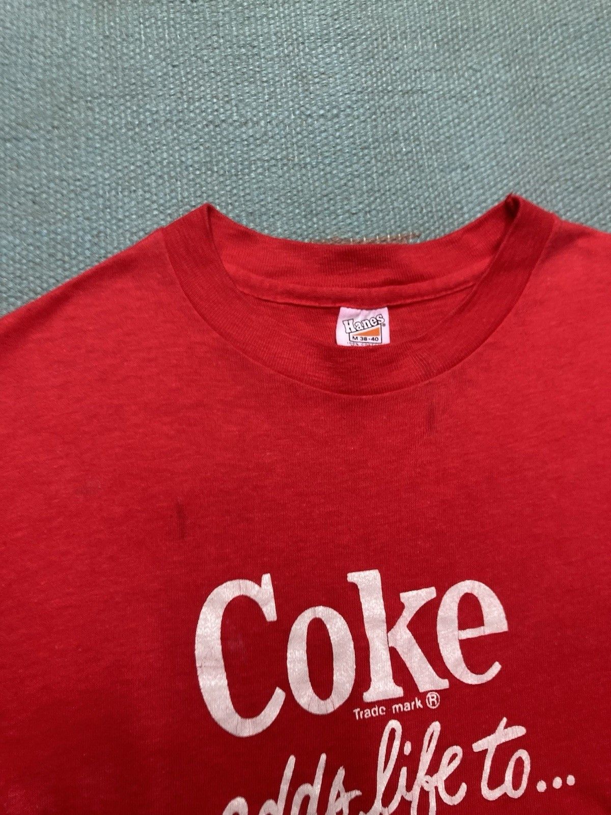 Hanes × Vintage Vtg 70s t shirt coke adds life Ringling bros Barnum Bailey M Size US M / EU 48-50 / 2 - 8 Thumbnail