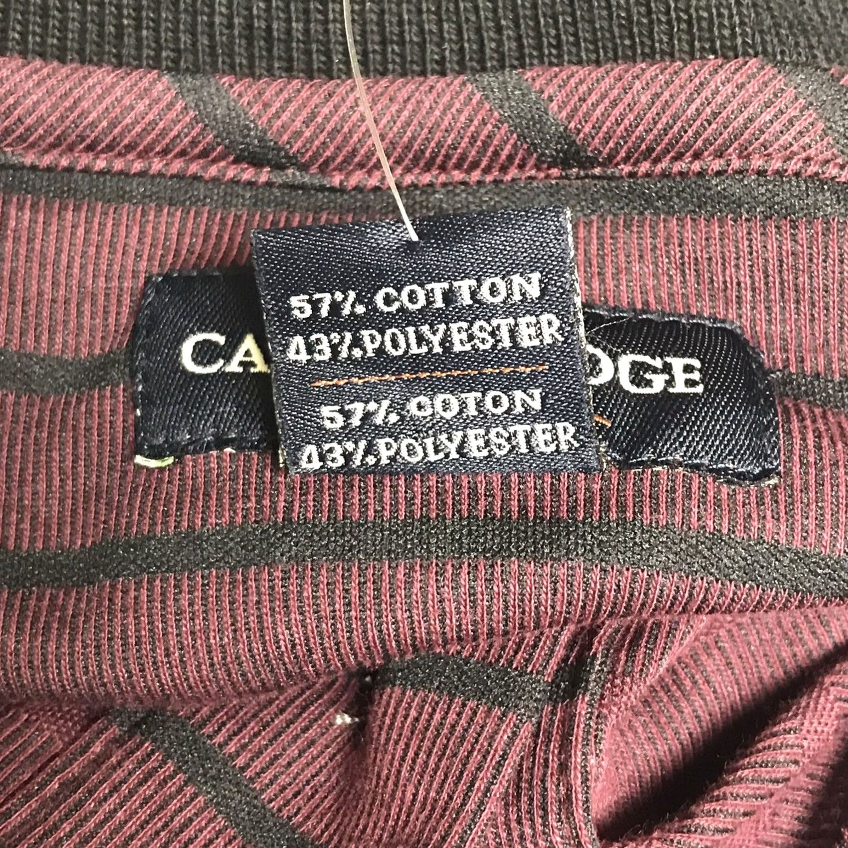 Vintage Canyon Ridge Men Stripe 1/4 Button Casual Long Sleeve Rugby Jersey Shirt 2XL Size US XXL / EU 58 / 5 - 4 Thumbnail