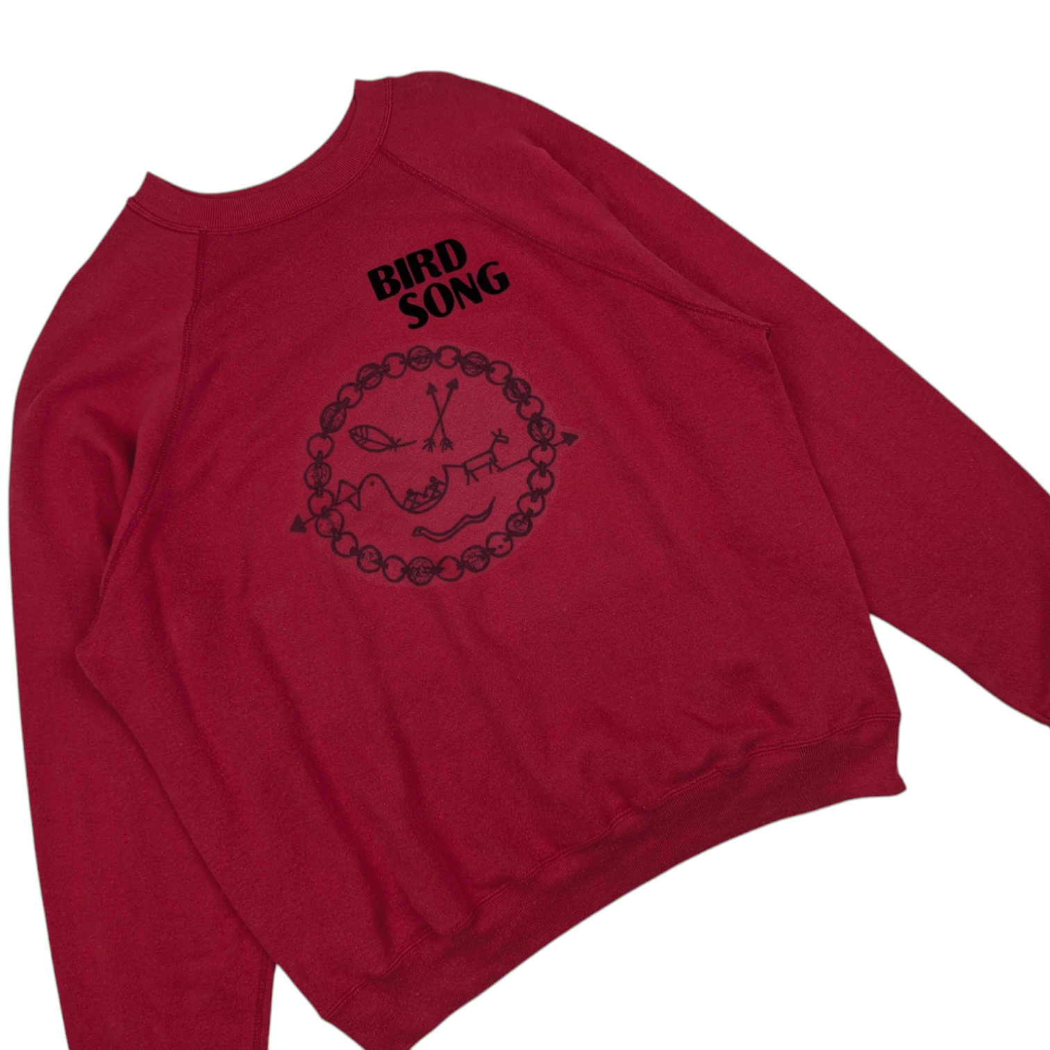 Tultex Vintage 90's FUGAWEE Indian Tribe Bird Song Sweatshirt Size US XL / EU 56 / 4 - 2 Thumbnail