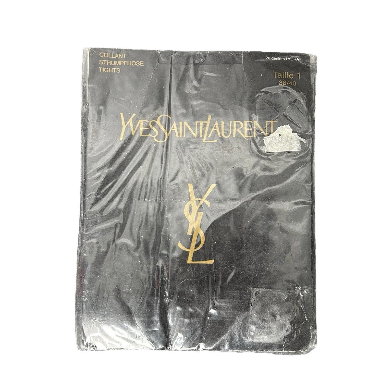 Yves Saint Laurent Yves Saint Laurent Black Opaque Collant Tights Size 1 38/40 Size ONE SIZE - 1 Thumbnail