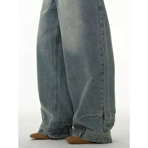 Japanese Brand Etsuko x Maya High street washed straight baggy jeans Size US 30 / EU 46 - 5 Thumbnail