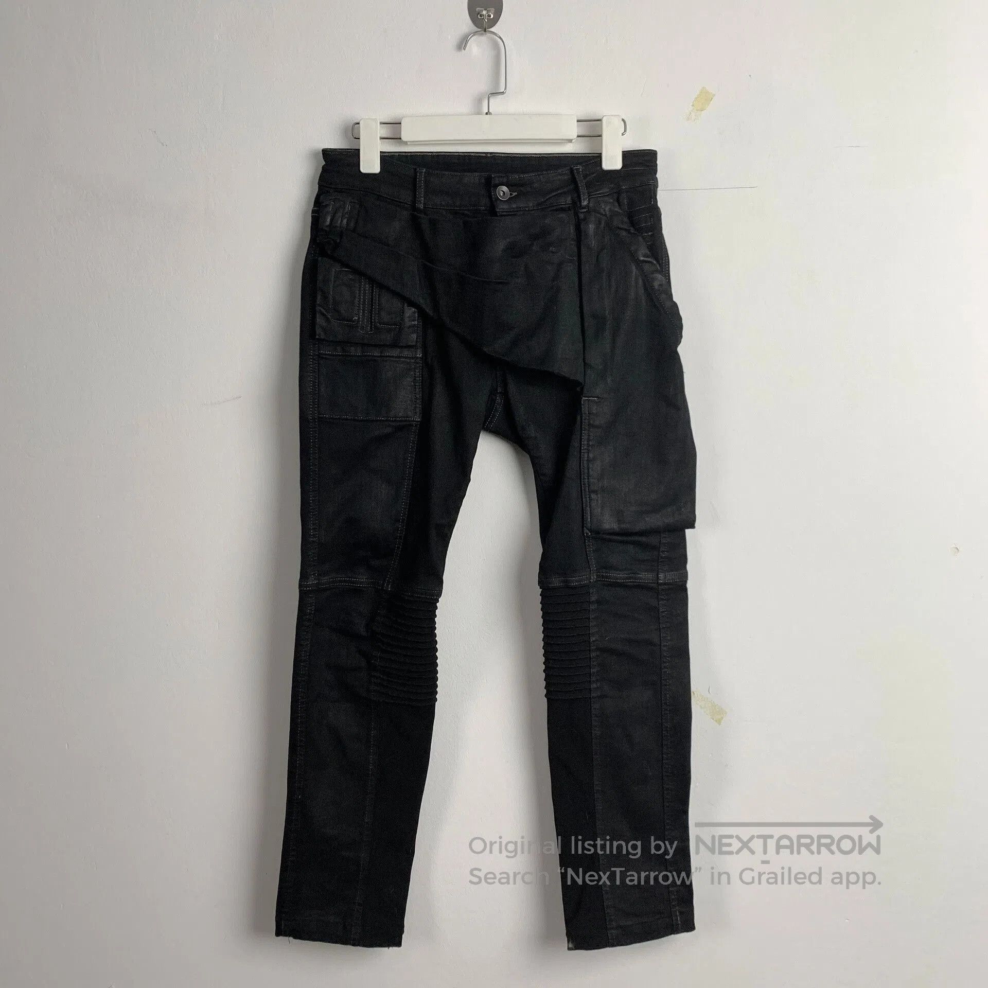 Rick Owens rick owens chic motorcycle cargo pants. Size US 30 / EU 46 - 1 Thumbnail