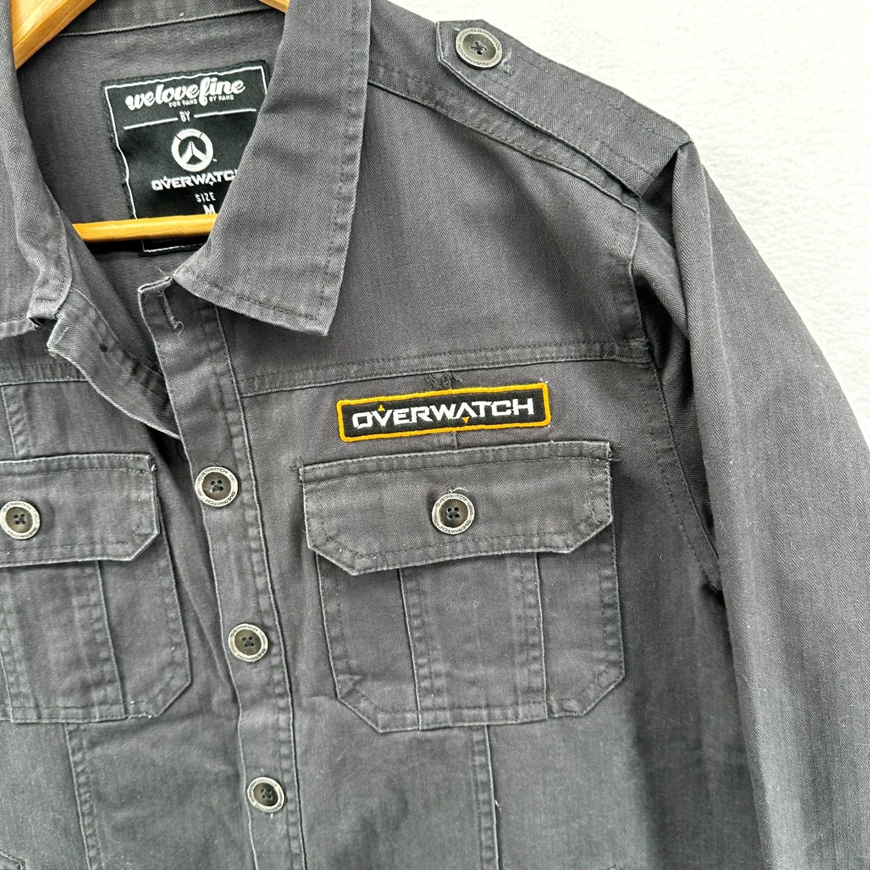 Vintage WeLoveFine Military Jacket Button Up Gray Men's Size Medium Long Sleeve Size US M / EU 48-50 / 2 - 4 Thumbnail