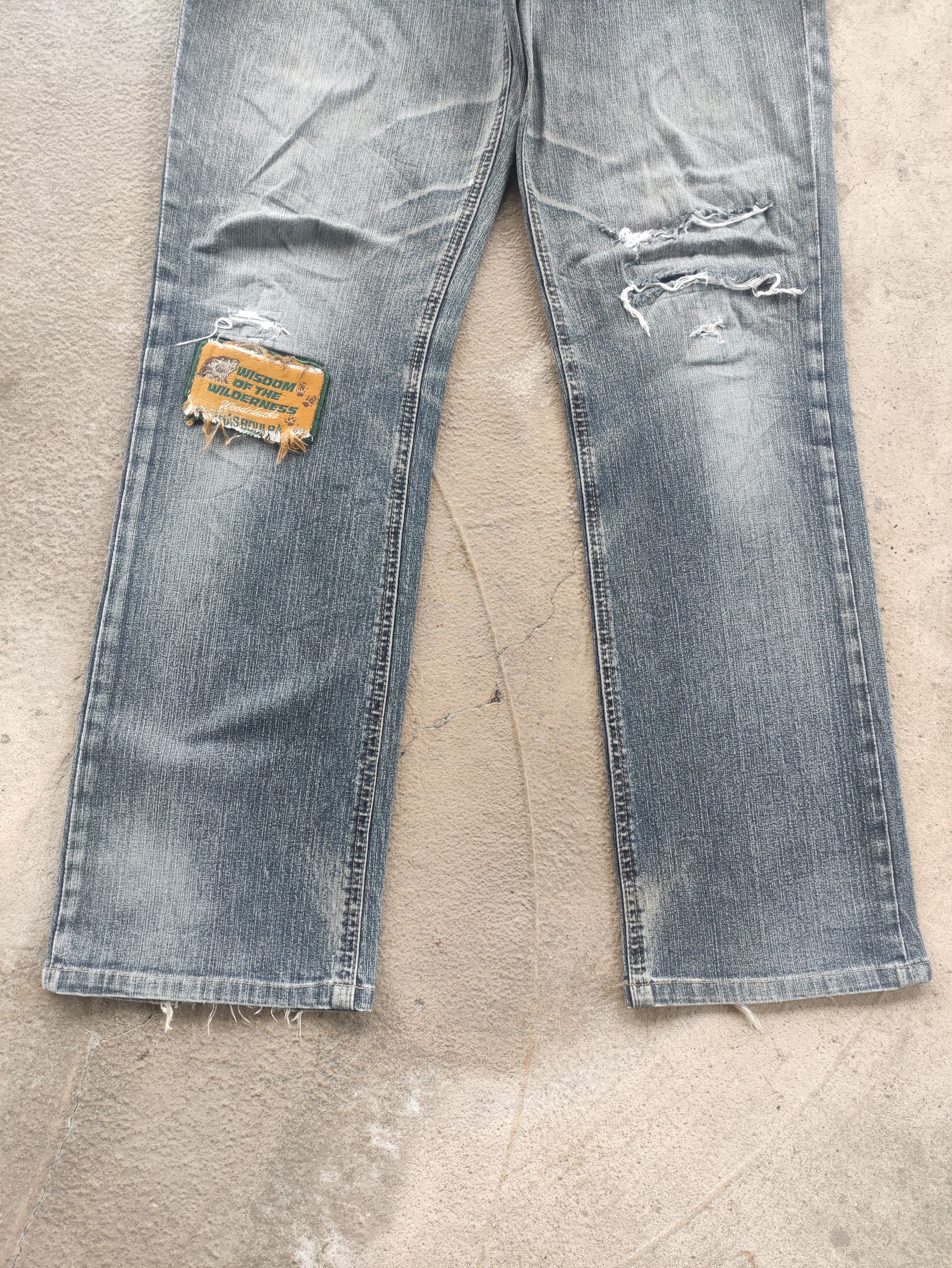 Japanese Brand Vintage Japanese Jean Distressed Faded Denim Size US 32 / EU 48 - 4 Thumbnail