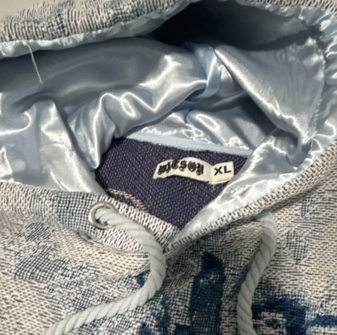 Other XL Blue/White Pullover Hoodie Embroidered Graphic Size US XL / EU 56 / 4 - 3 Thumbnail