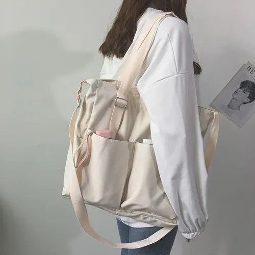 Japanese Brand Waterproof Bag Large Capacity Canvas Size ONE SIZE - 2 Thumbnail
