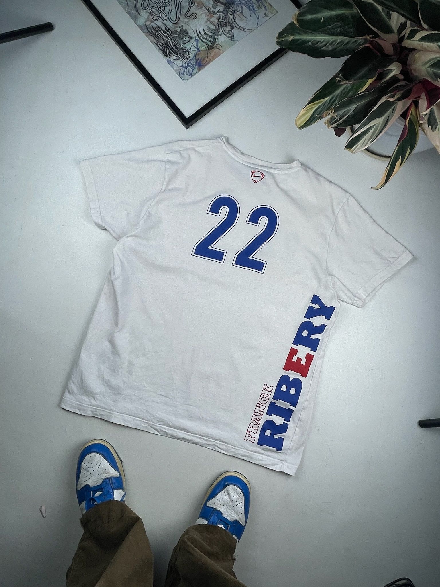 Nike vintage soccer t-shirt Nike France ribery Size US XL / EU 56 / 4 - 11 Thumbnail
