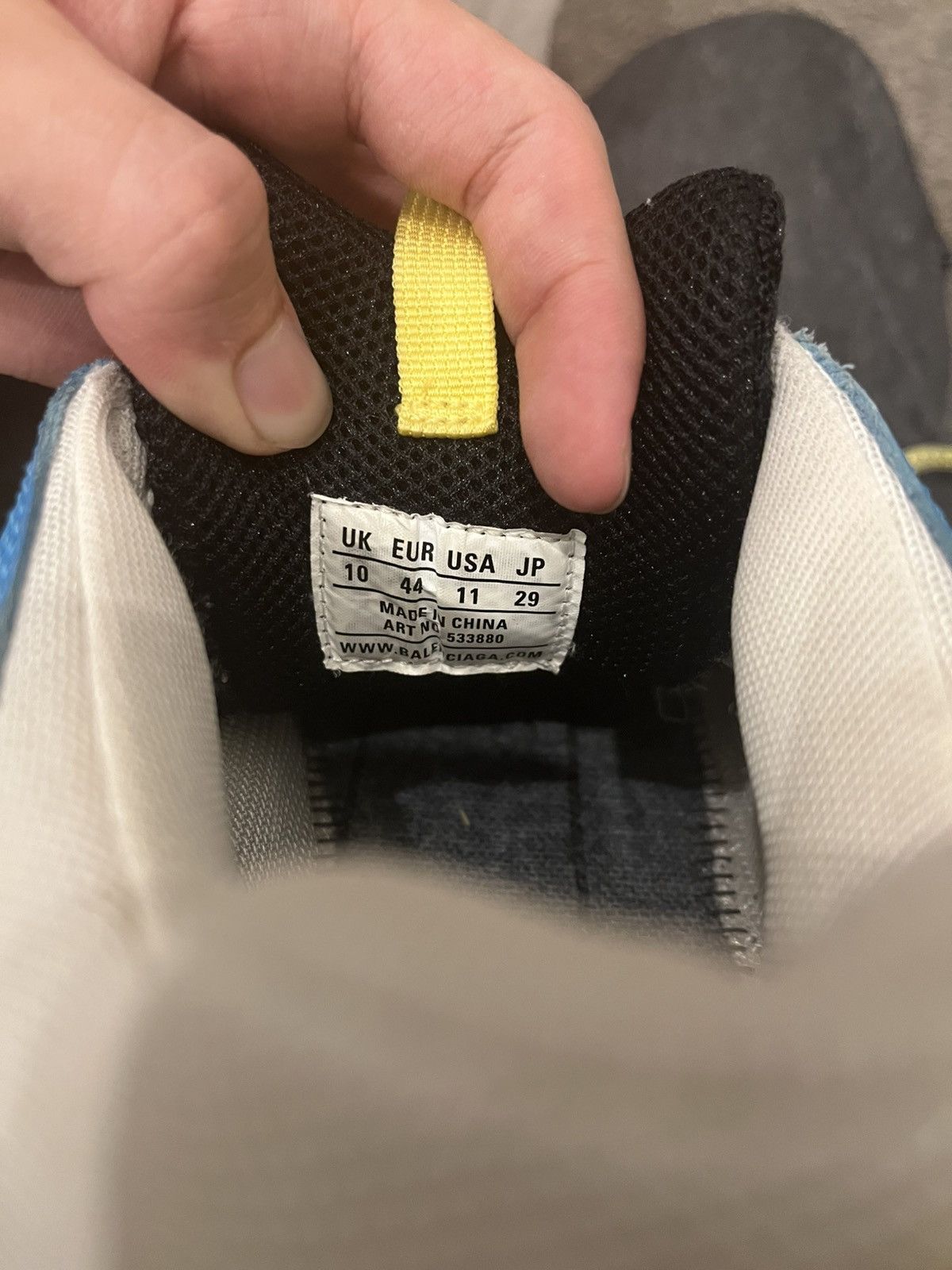 Balenciaga Balenciaga Triple S “Light Grey Blue Green” Size US 11 / EU 44 - 6 Thumbnail