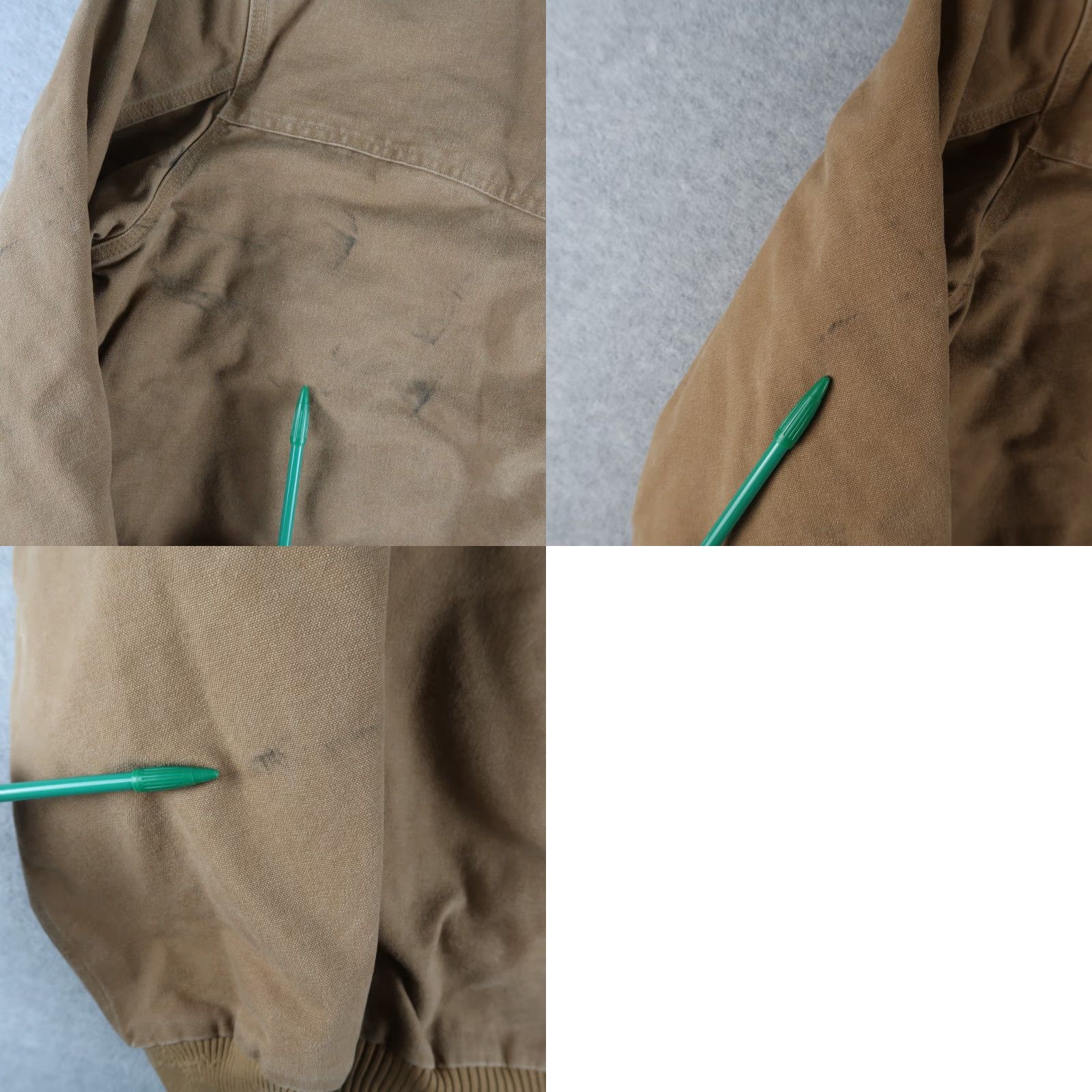 Carhartt VINTAGE Carhartt Coat 2XL Khaki Canvas Bomber Jacket J14 CML Mens Tall Full Zip Lined Pockets Workwear Winter Size US XXL / EU 58 / 5 - 10 Thumbnail
