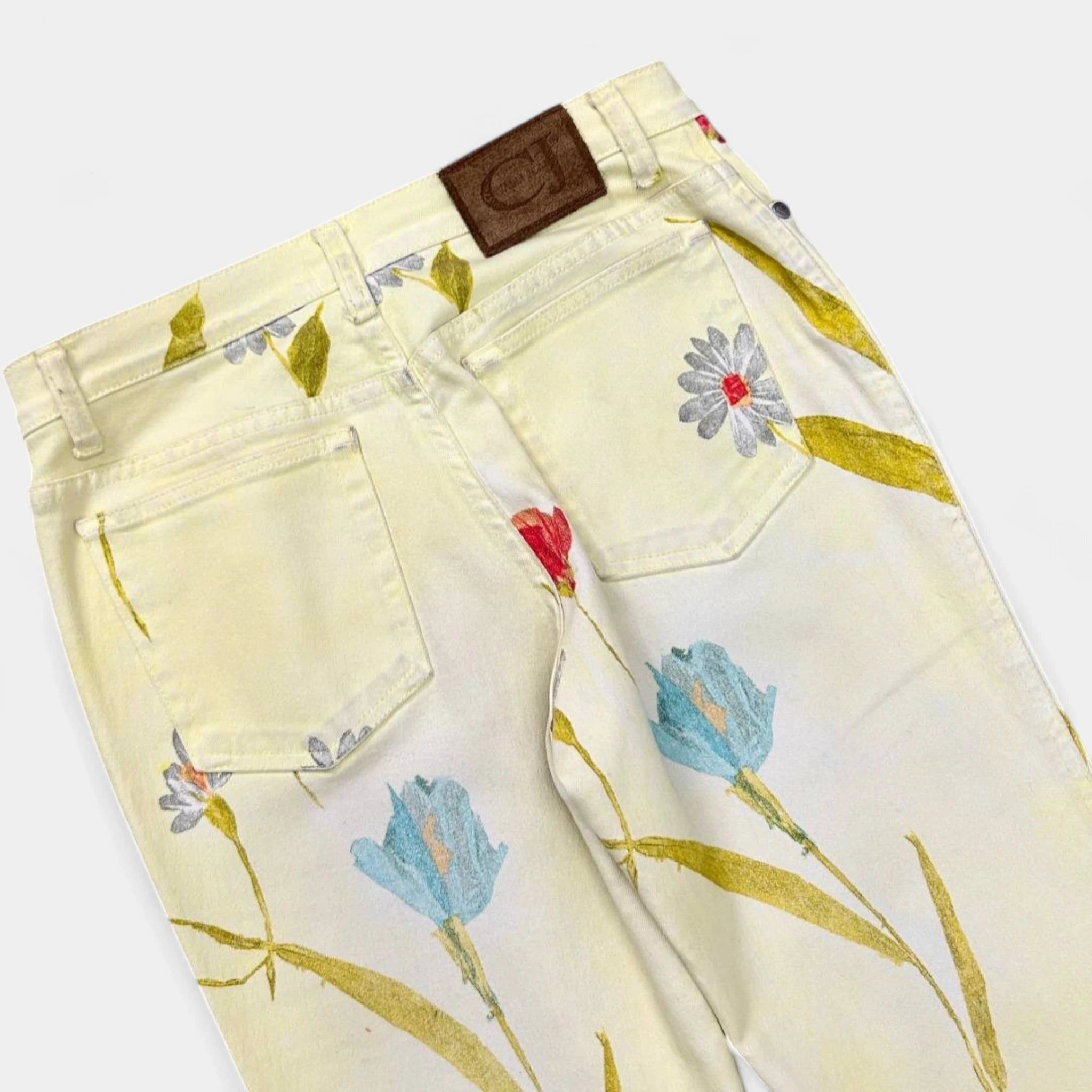 Other 2000's Cavalli Jeans Floral Flared Pants Size S / US 4 / IT 40 - 7 Thumbnail