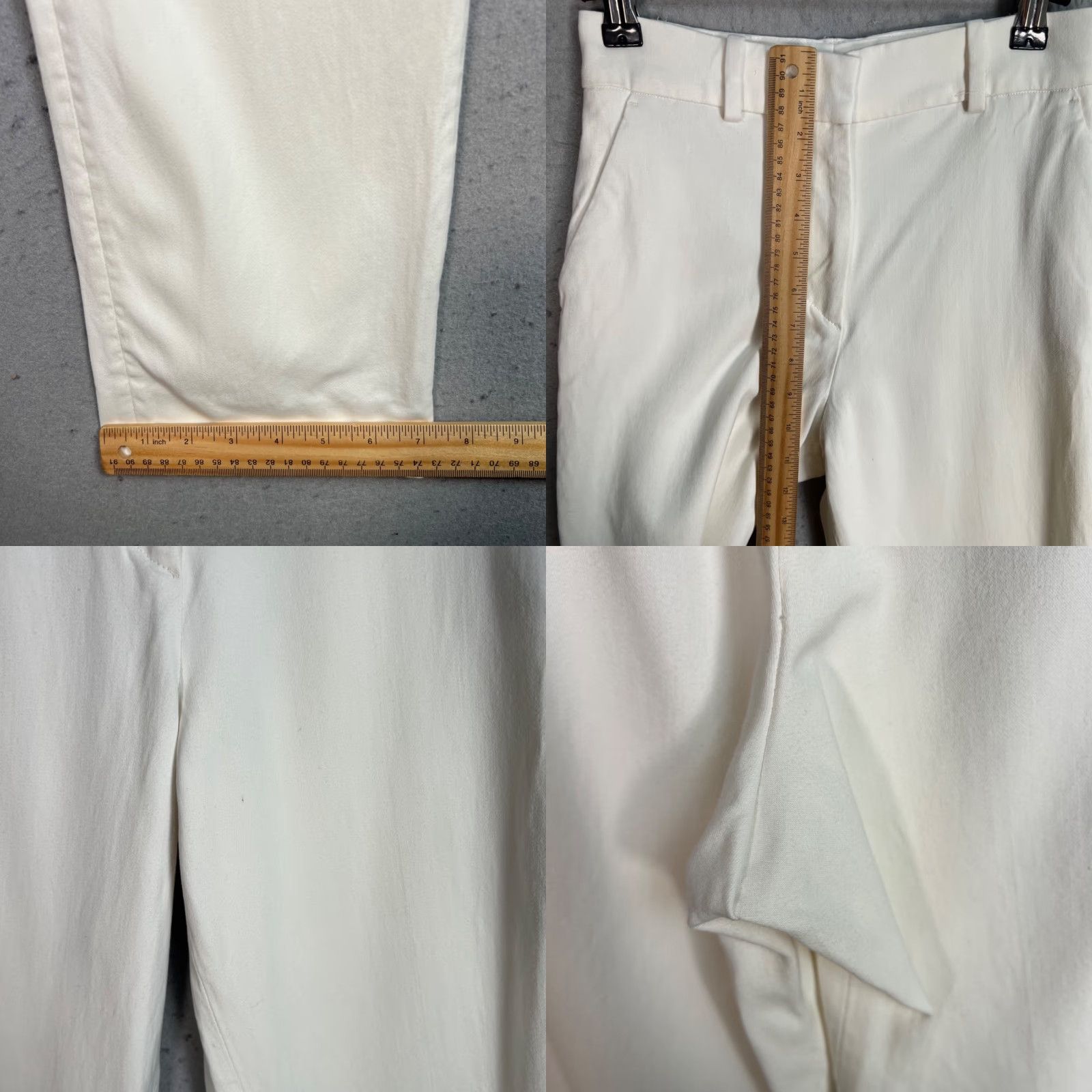 Cos COS Womens High-Waisted White Chino Pants Straight Leg Size 2 Size 26" / US 2 / IT 38 - 8 Thumbnail