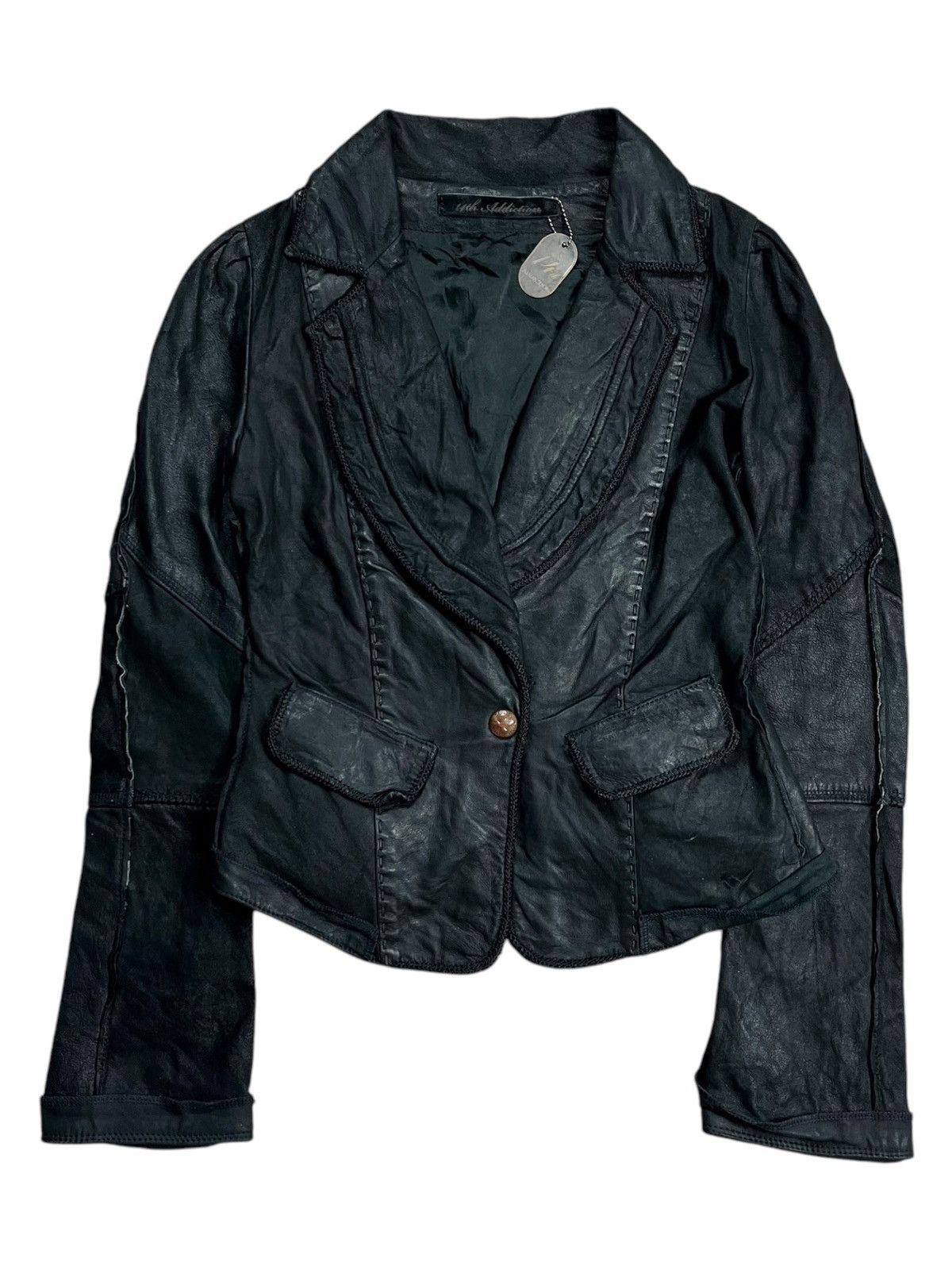 14th Addiction Old 14th_Addiction - Patchwork Leather Jacket Size M / US 6-8 / IT 42-44 - 1 Thumbnail