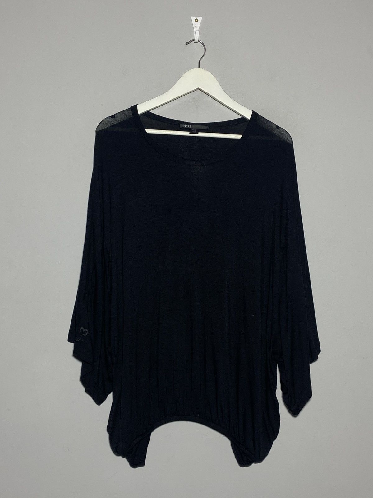 Y-3 Y-3 Yohji Yamamoto Avant Garde Oversized Black Blouse Shirt Size US XL / EU 56 / 4 - 2 Thumbnail