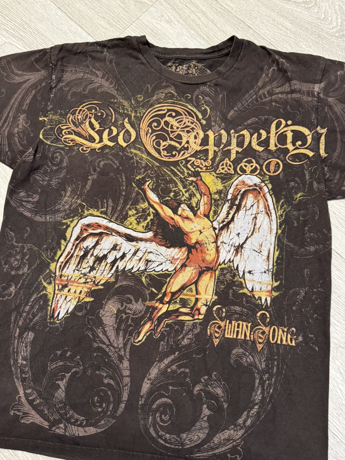 Band Tees 🔷Vintage Rock and Rebellion Led Zeppelin Gothic Rock T-shirt Size US M / EU 48-50 / 2 - 2 Thumbnail