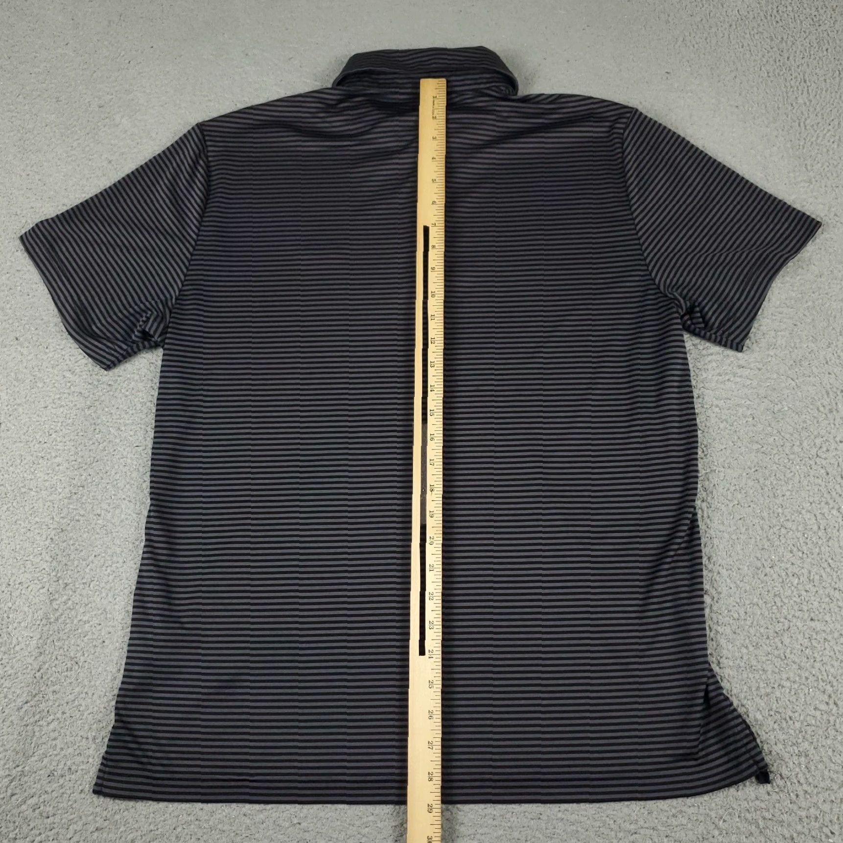 Vintage Greg Norman Polo Shirt Mens XL Gray Striped Shark Golf Casual Short Sleeve Polo Size US XL / EU 56 / 4 - 6 Thumbnail
