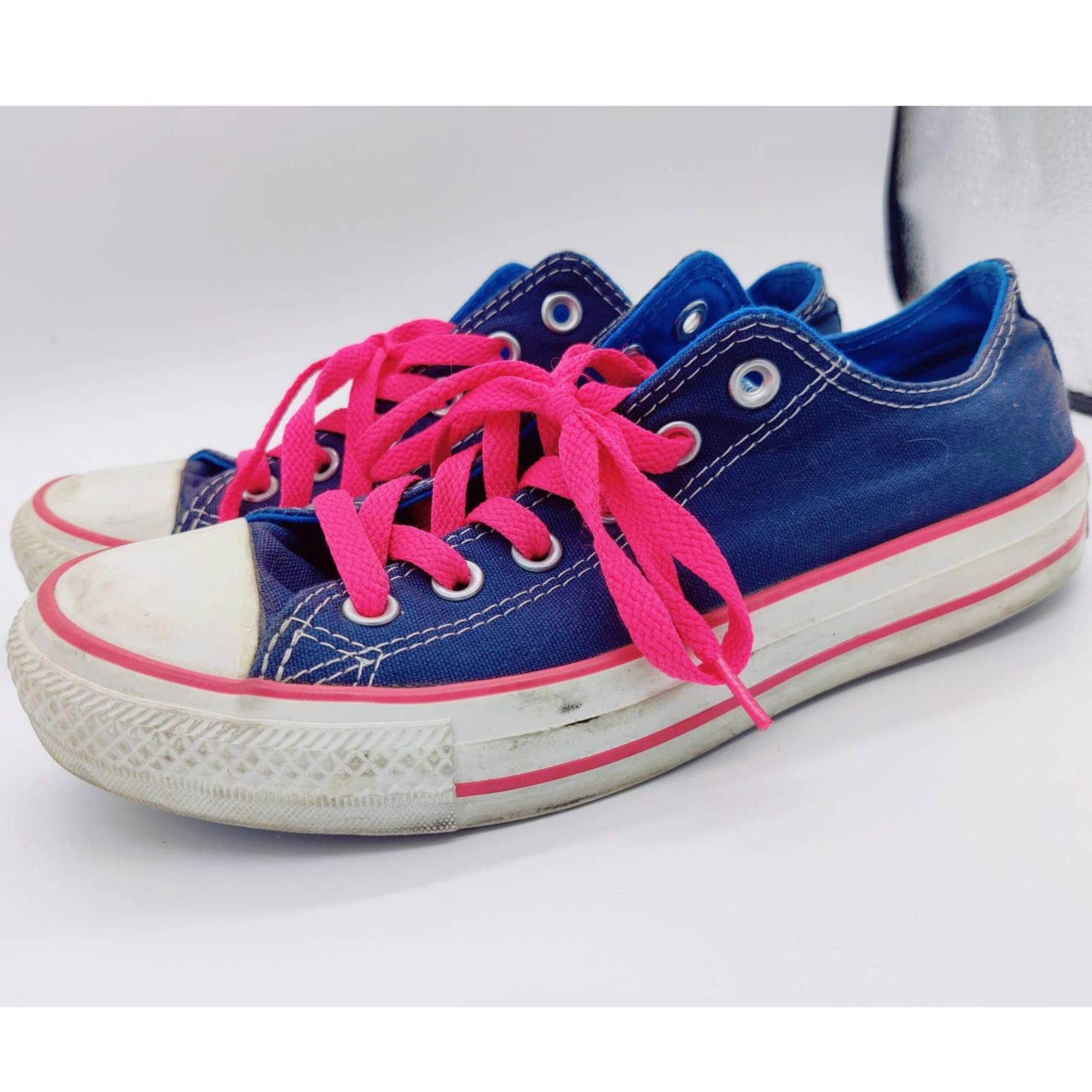 Converse Converse Chuck Taylor All Star Blue Hot Pink Sneakers 6 Size US 8 / IT 38 - 7 Thumbnail