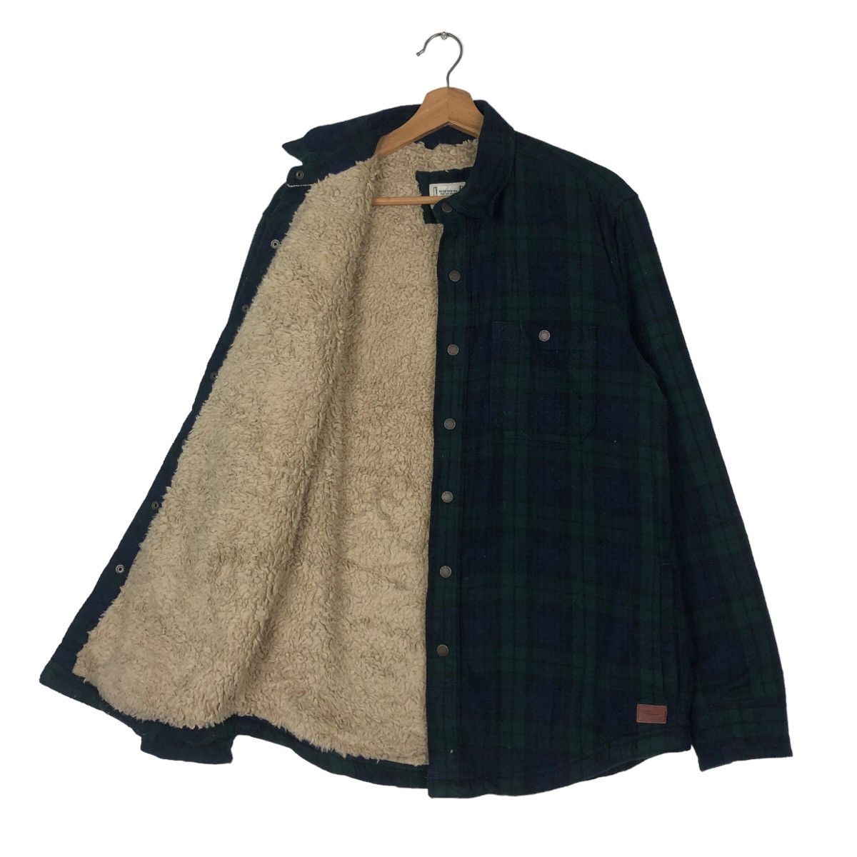 Japanese Brand 🔥Vintage L.L.Bean Shirt Flannel Jacket Shearling Tartan Size US S / EU 44-46 / 1 - 11 Thumbnail