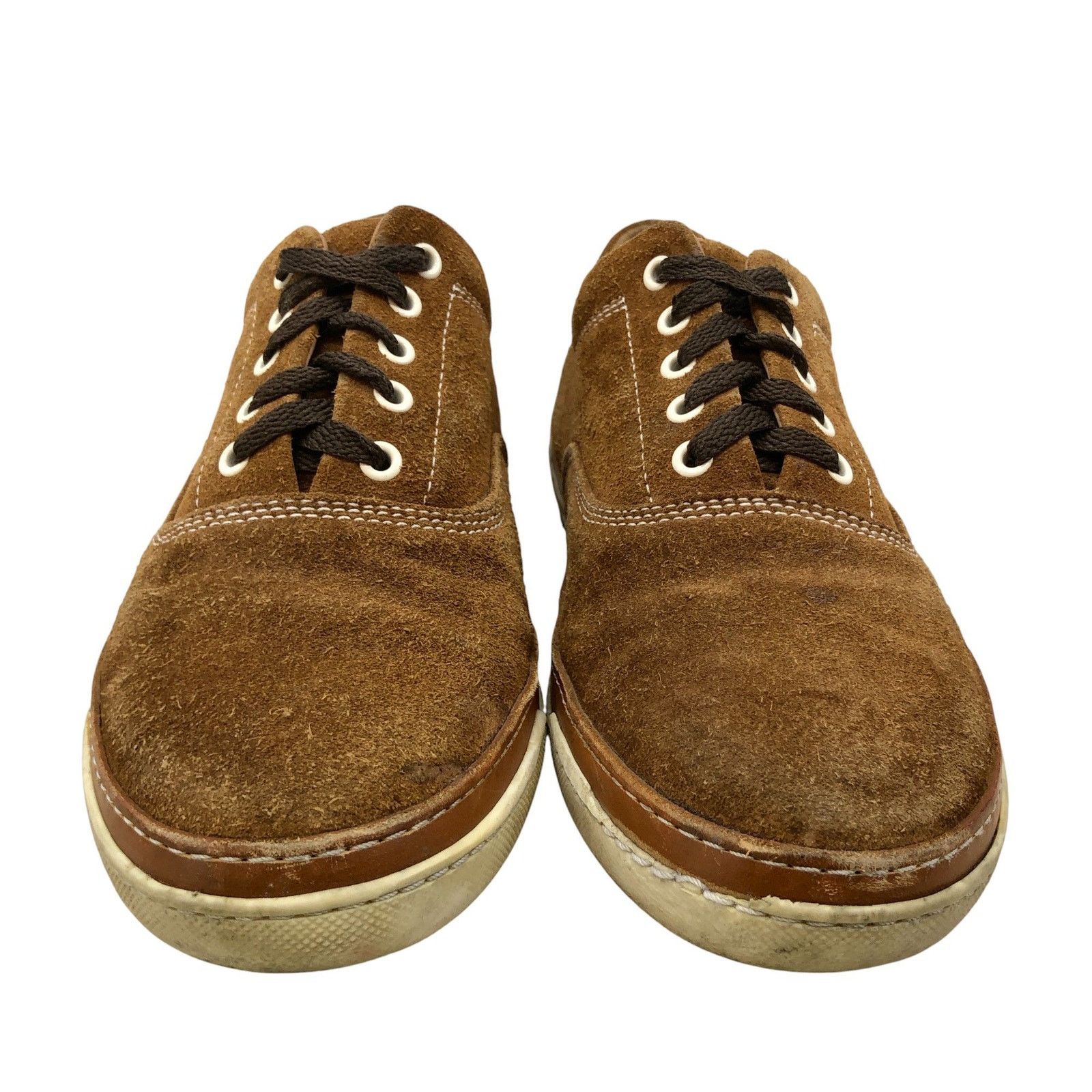 Allen Edmonds Allen Edmonds Shoes 10 D Brown Suede Lace Up Casual Sneakers Size US 10 / EU 43 - 7 Thumbnail