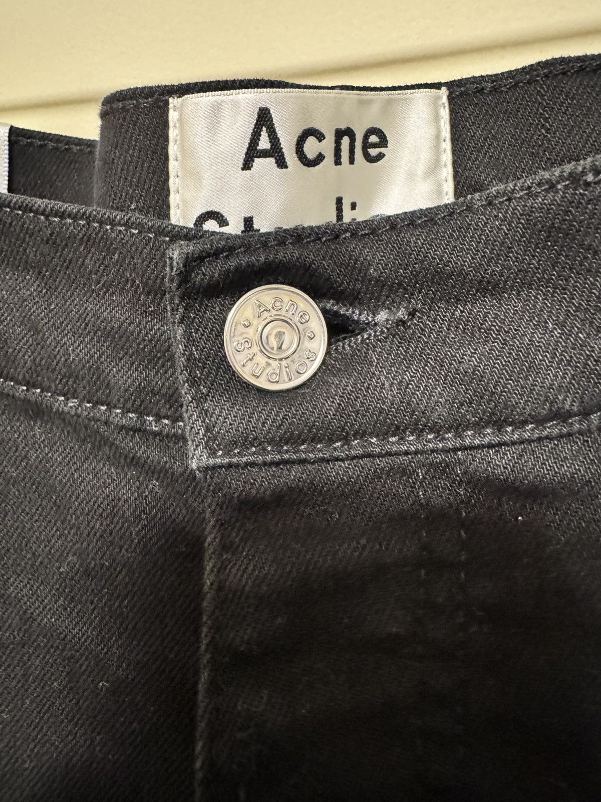 Acne Studios Acne Studios Town Black Fray Black Denim Jeans Size US 34 / EU 50 - 9 Thumbnail