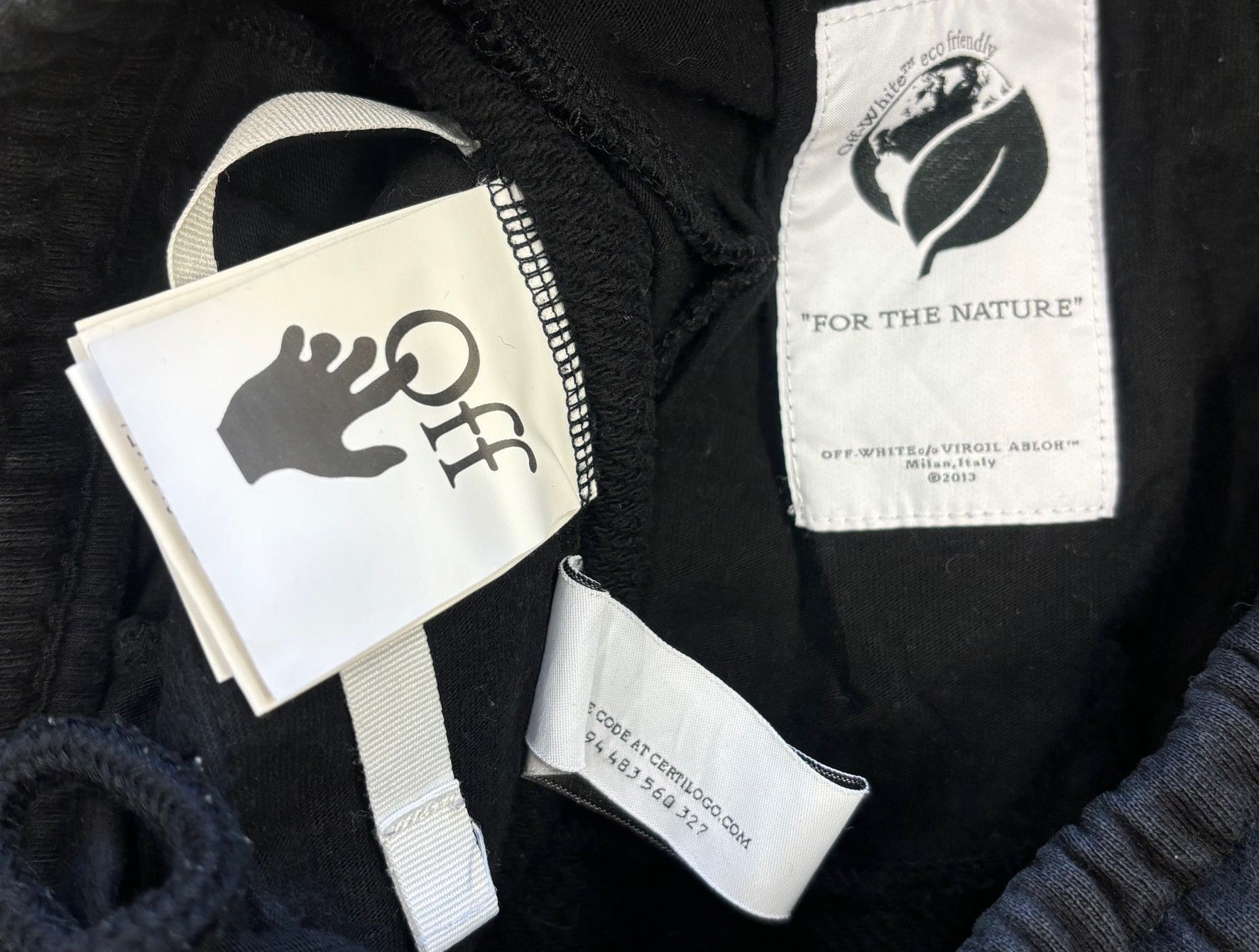 Off-White Cuffed Sweat Pants Black Size M Size US 32 / EU 48 - 7 Thumbnail