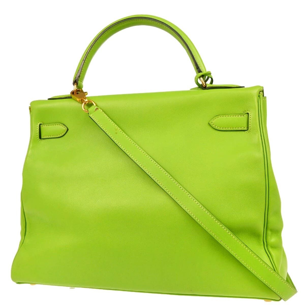Hermes Hermès Leather Kelly Gulliver With Gold Hardware Handbag Size ONE SIZE - 2 Thumbnail