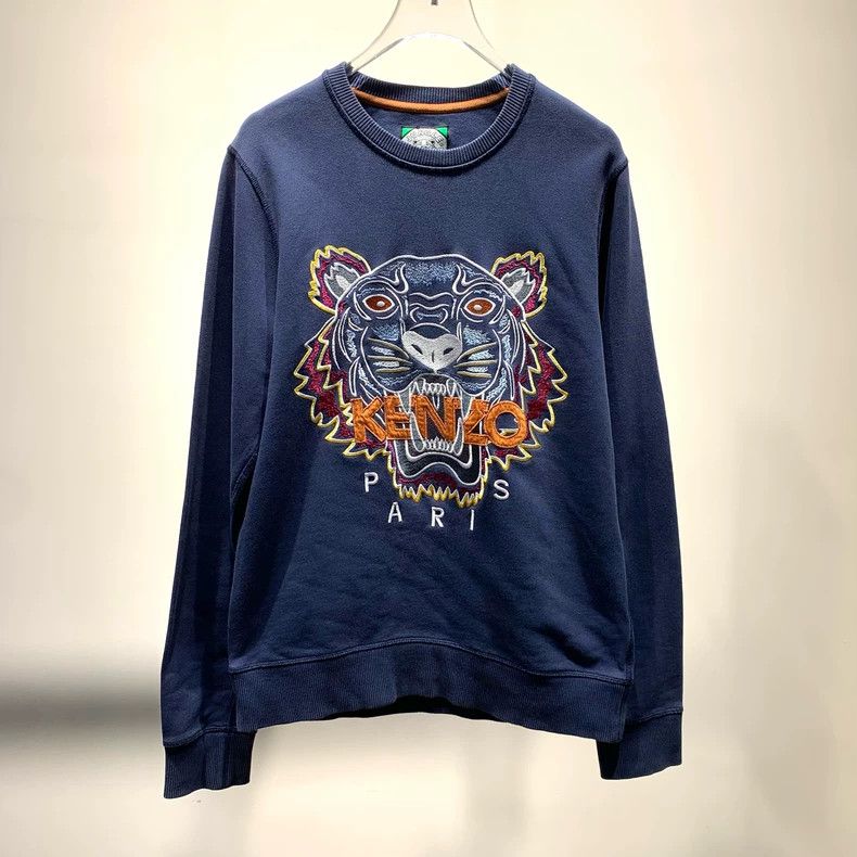 Kenzo Kenzo Tiger Head Embroidered Sweatshirt - dmc Size US S / EU 44-46 / 1 - 1 Thumbnail