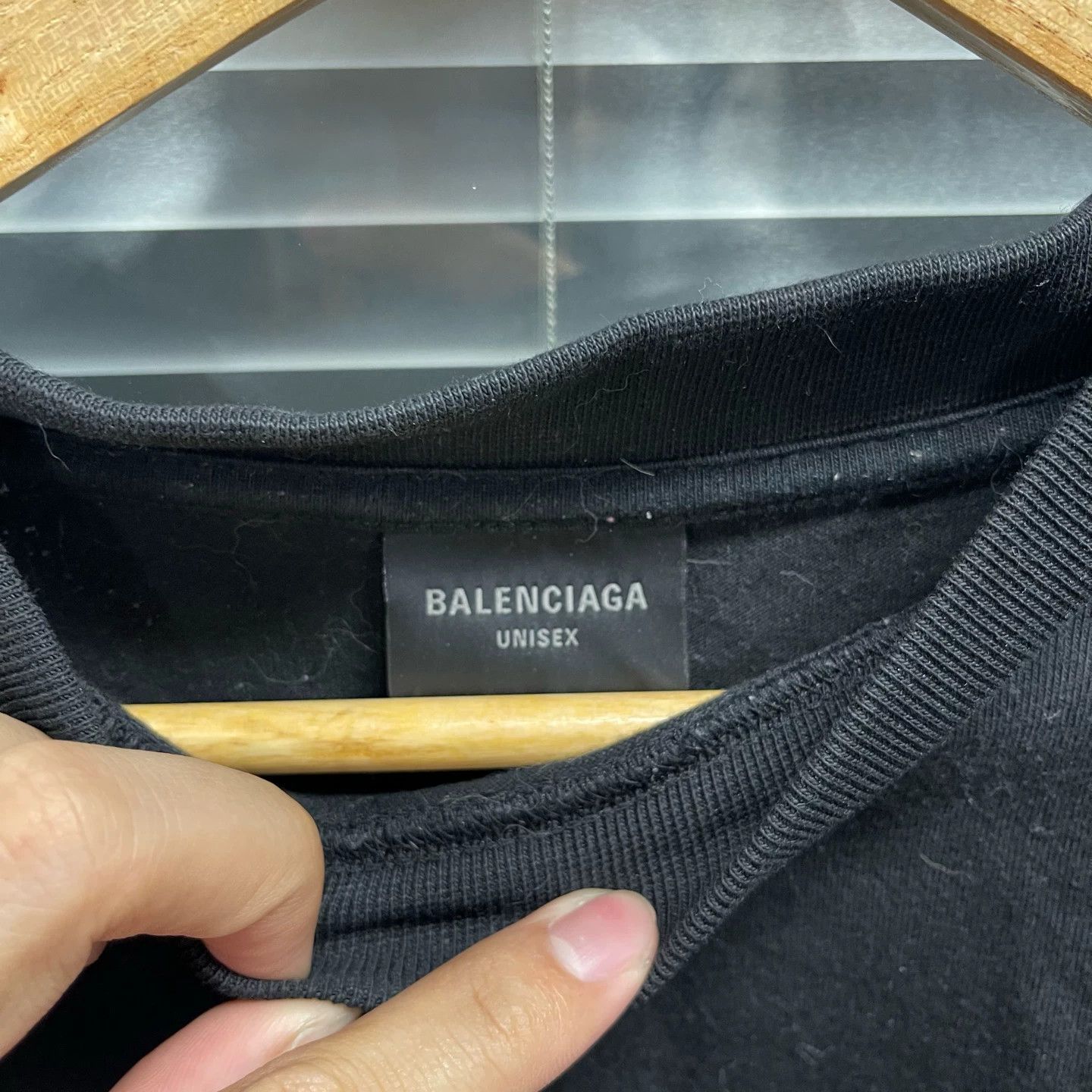 Balenciaga Balenciaga 24ss Black Embroidered Logo Tee 2 99 New Size US M / EU 48-50 / 2 - 3 Thumbnail