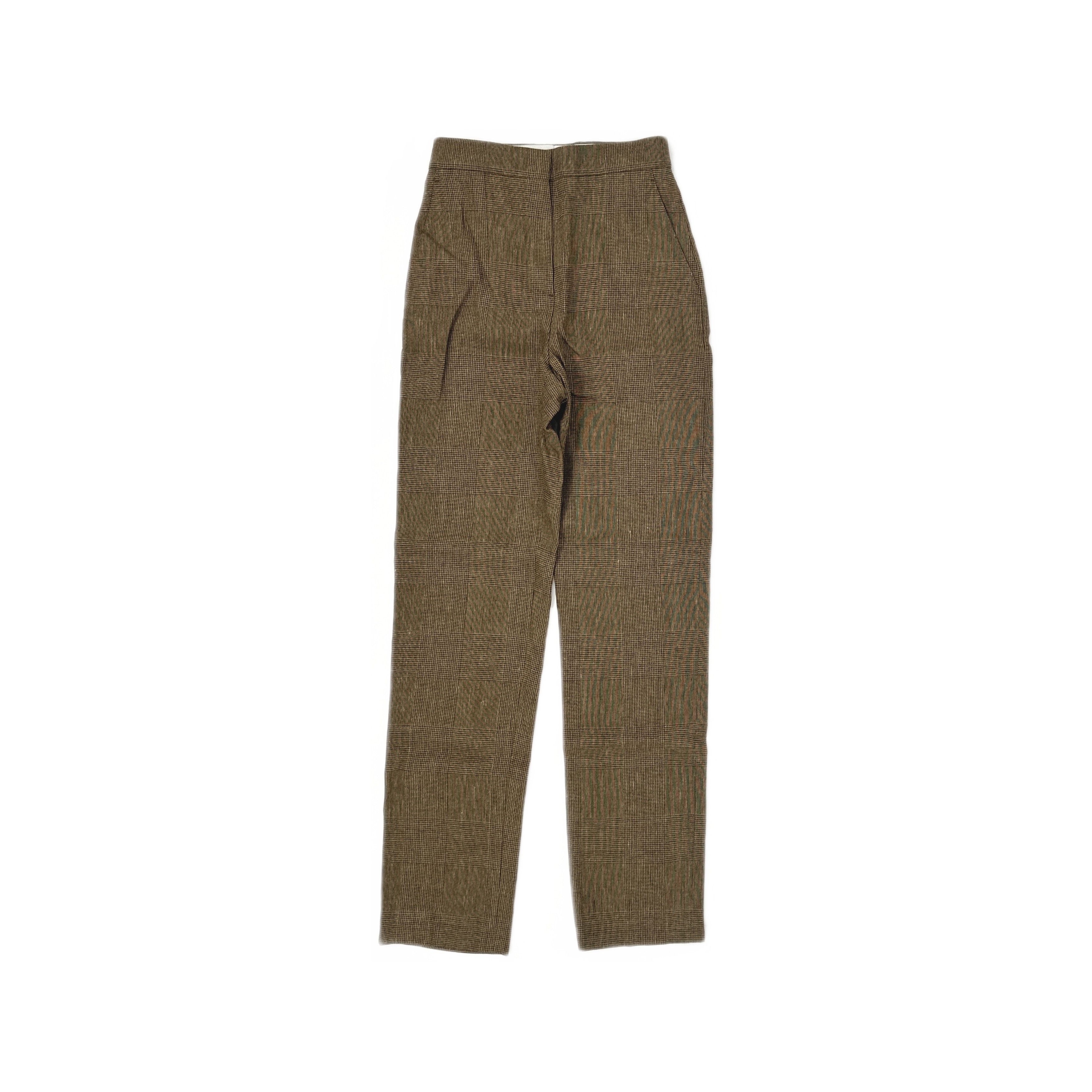 Burberry Burberry Prince of Wales Check Linen Blend Pants IT 36 Size 25" / US 0 / IT 36 - 1 Thumbnail