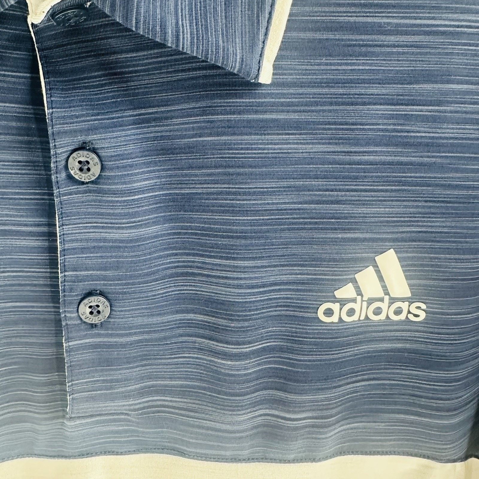 Adidas Adidas Polo Shirt Men's Size Medium Blue White Golf Size US M / EU 48-50 / 2 - 4 Thumbnail