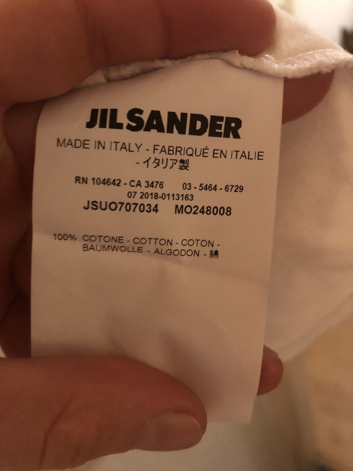Jil Sander Jil Sander Hug Print T-Shirt Size US S / EU 44-46 / 1 - 4 Thumbnail