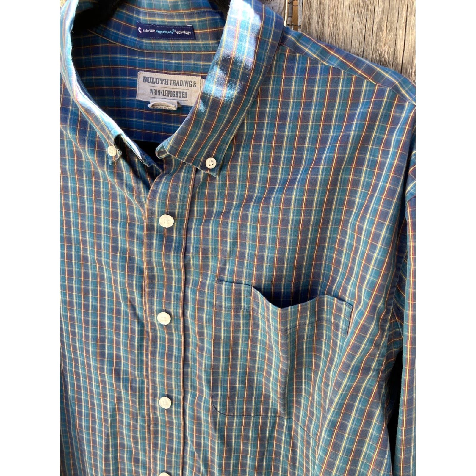 Duluth Trading Company Duluth Trading Co Multicolor Plaid LS Flannel Shirt Men’s L Cotton Wrinkle Free Size US L / EU 52-54 / 3 - 4 Thumbnail