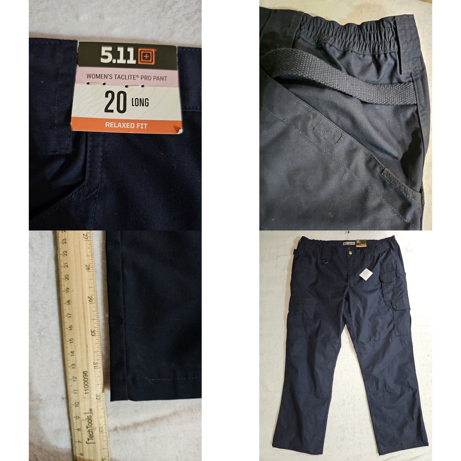 Vintage 5.11 Tactical Pants Womens Sz 20 L Blue Taclite Pro Ripstop Cargo Regular Size 42" / US 20 - 9 Thumbnail