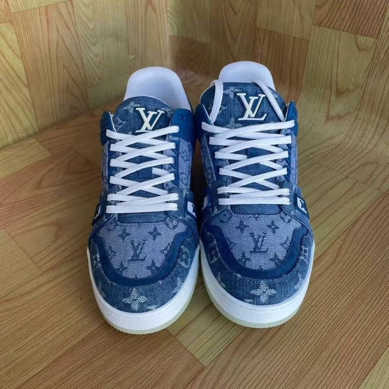Louis Vuitton Louis Vuitton Trainer denim fashion board shoes Size US 8.5 / EU 41-42 - 2 Thumbnail