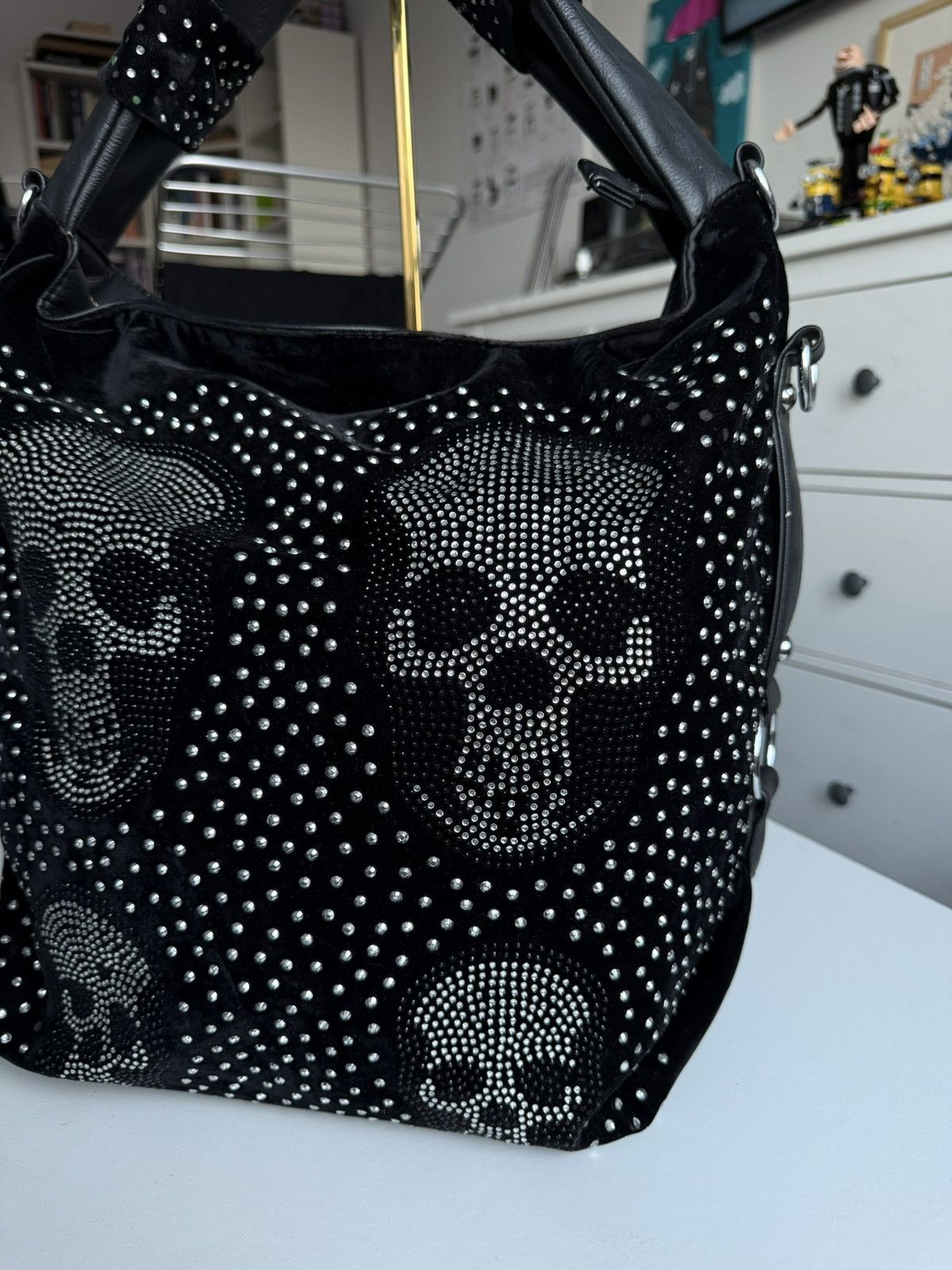 Affliction × Japanese Brand VIntage y2k leather shoulder hand bag avantgarde opium retro Size ONE SIZE - 4 Thumbnail