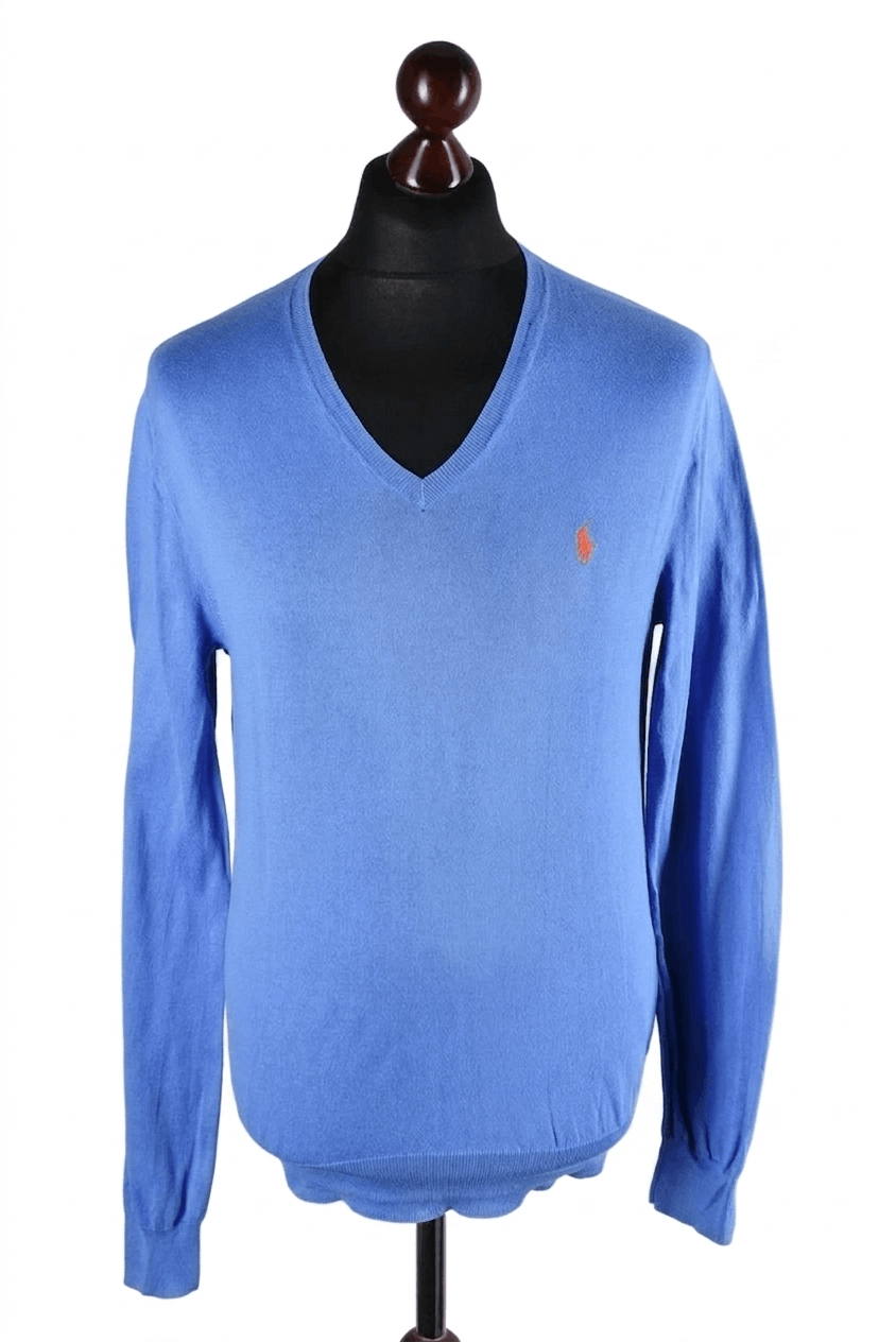 Polo Ralph Lauren Polo Ralph Lauren V-Neck Slim Fit Pima Cotton Sweater Size US M / EU 48-50 / 2 - 1 Thumbnail