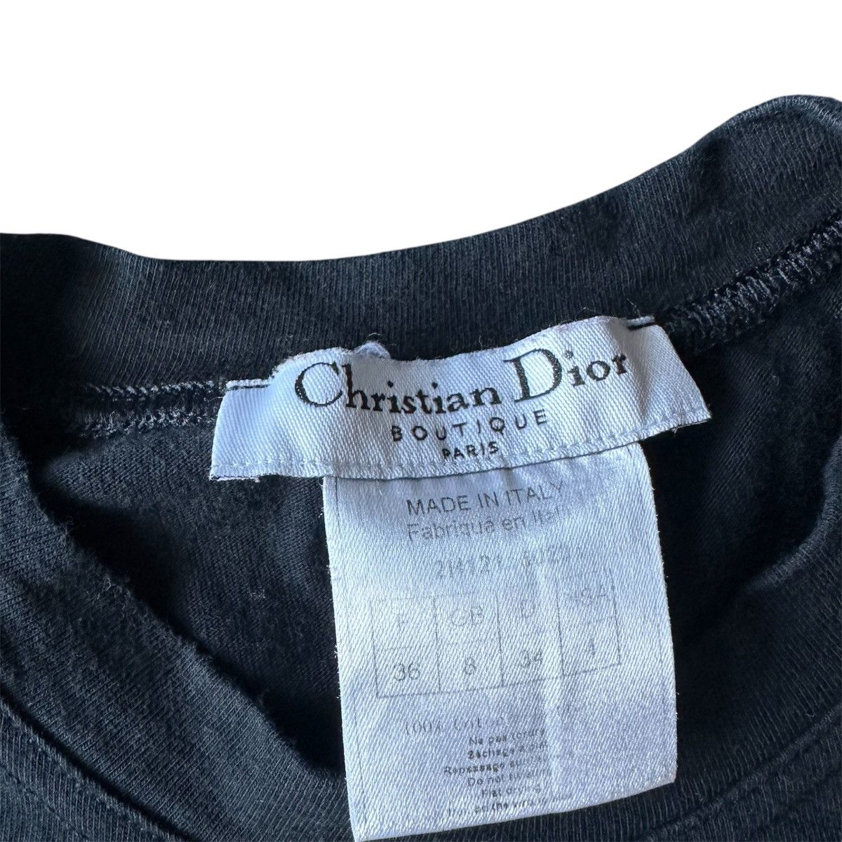 Dior Dior vintage "Dior Addict" short sleeve t-shirt Size S / US 4 / IT 40 - 3 Thumbnail