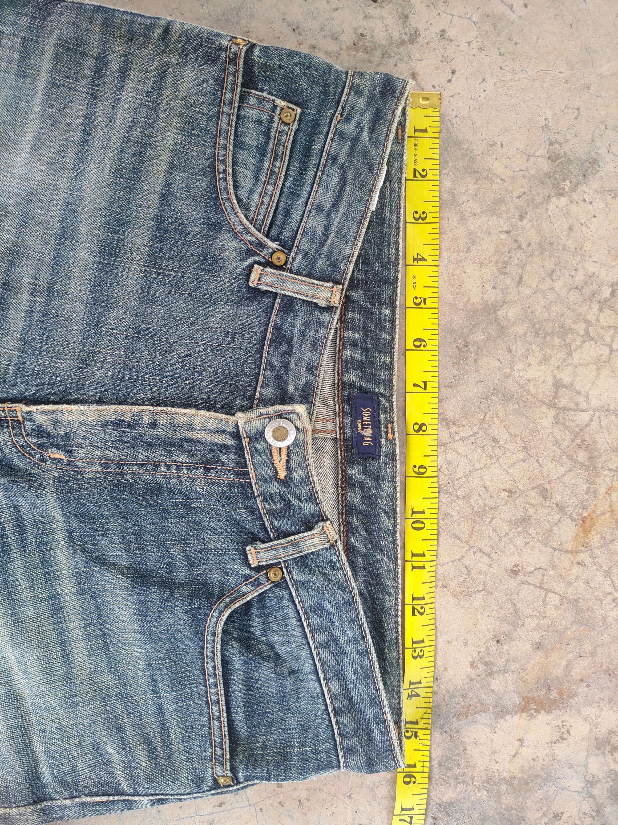 Japanese Brand VINTAGE SOMETHING FLARE FADED DENIM JEANS PANTS Size US 31 - 6 Thumbnail