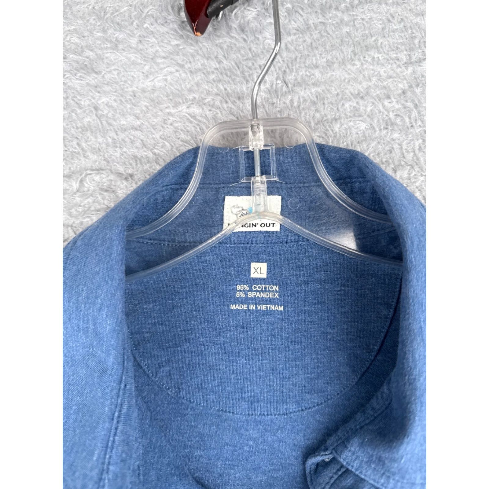 johnnie-O johnnie-O Polo Shirt Men Extra Large Heather Blue Cotton Jersey Short Sleeve Shirt XL Blue Polo Modern American Sports Mens - Size US XL / EU 56 / 4 - 7 Thumbnail