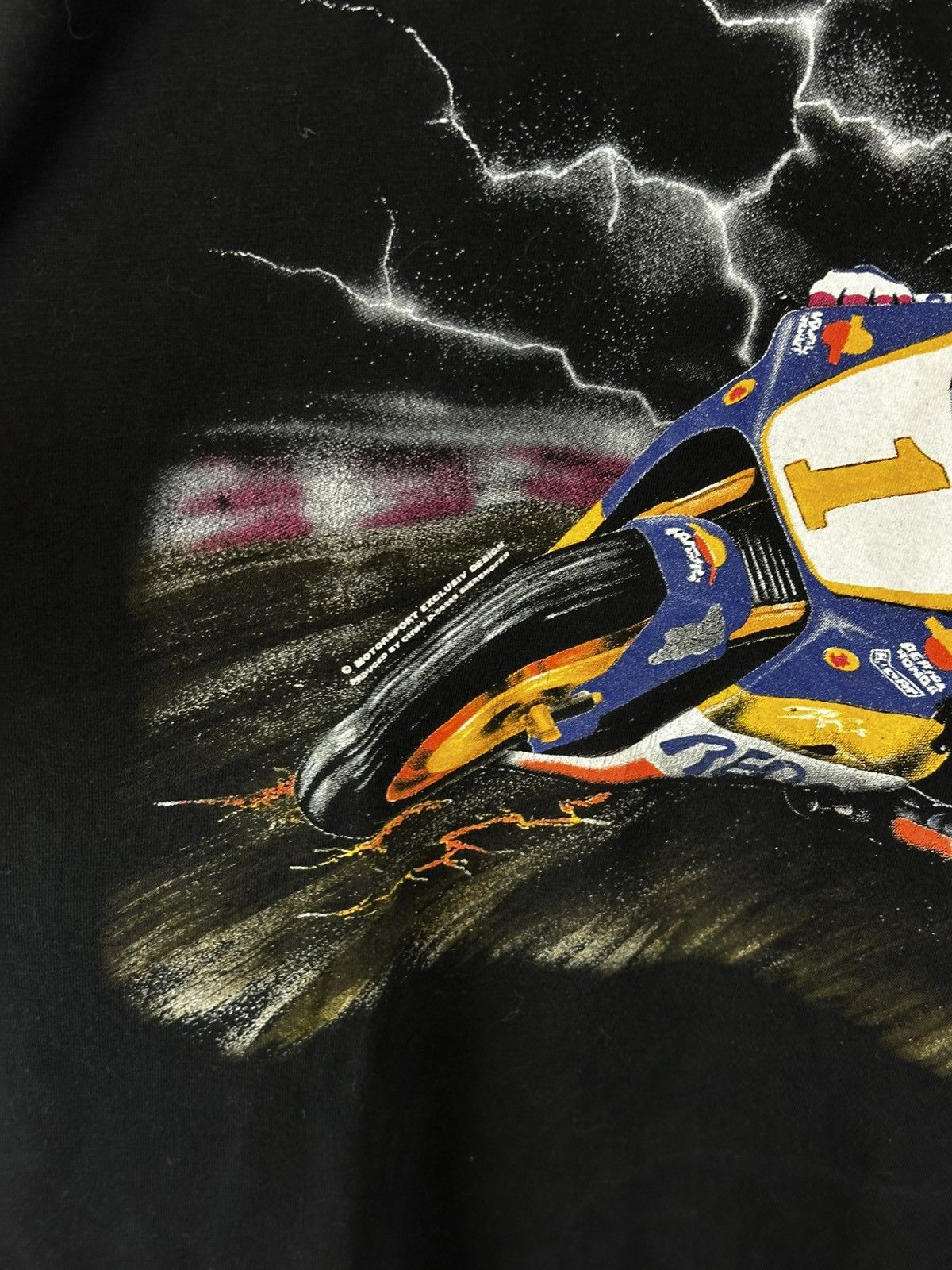Vintage Vintage Biker Racing Graphic Tee Motorsport Size US L / EU 52-54 / 3 - 5 Thumbnail