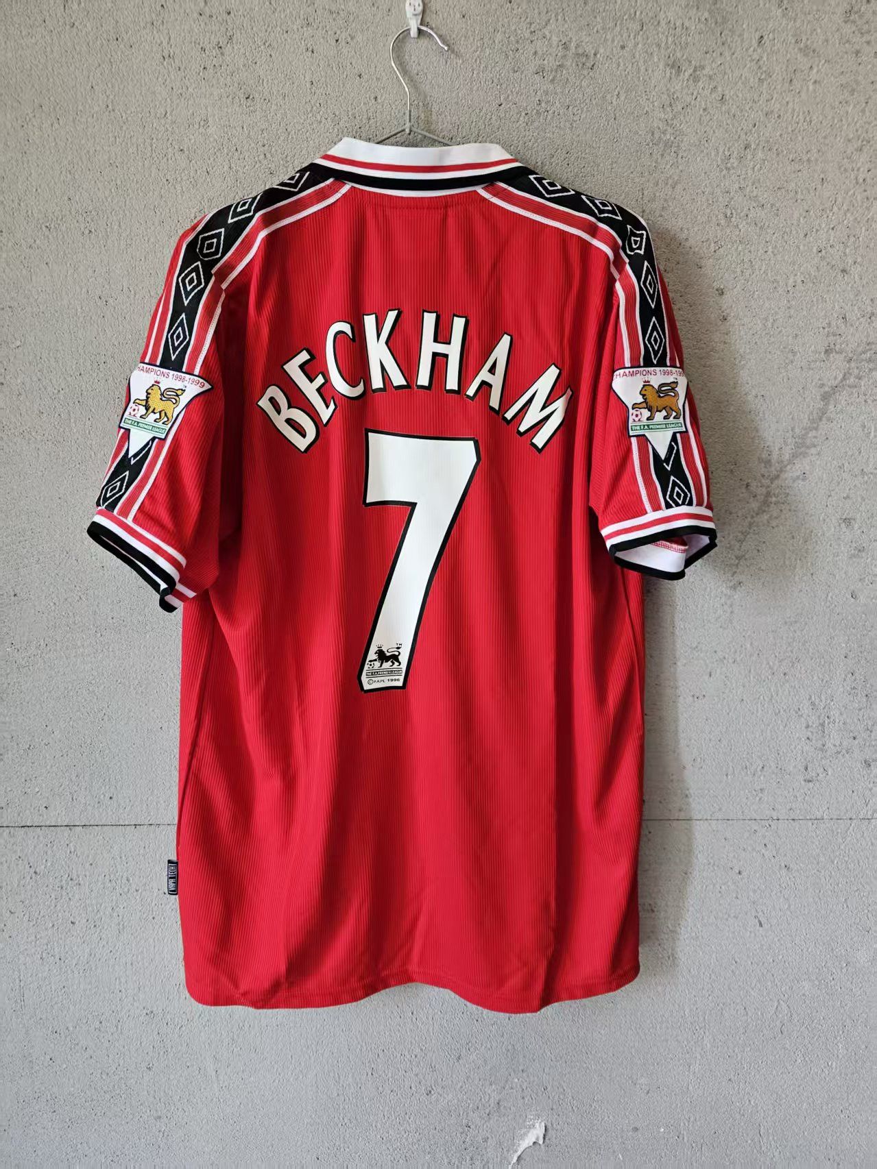 Other 1998 MUFC #7 Beckham Jersey Home Size US L / EU 52-54 / 3 - 1 Thumbnail